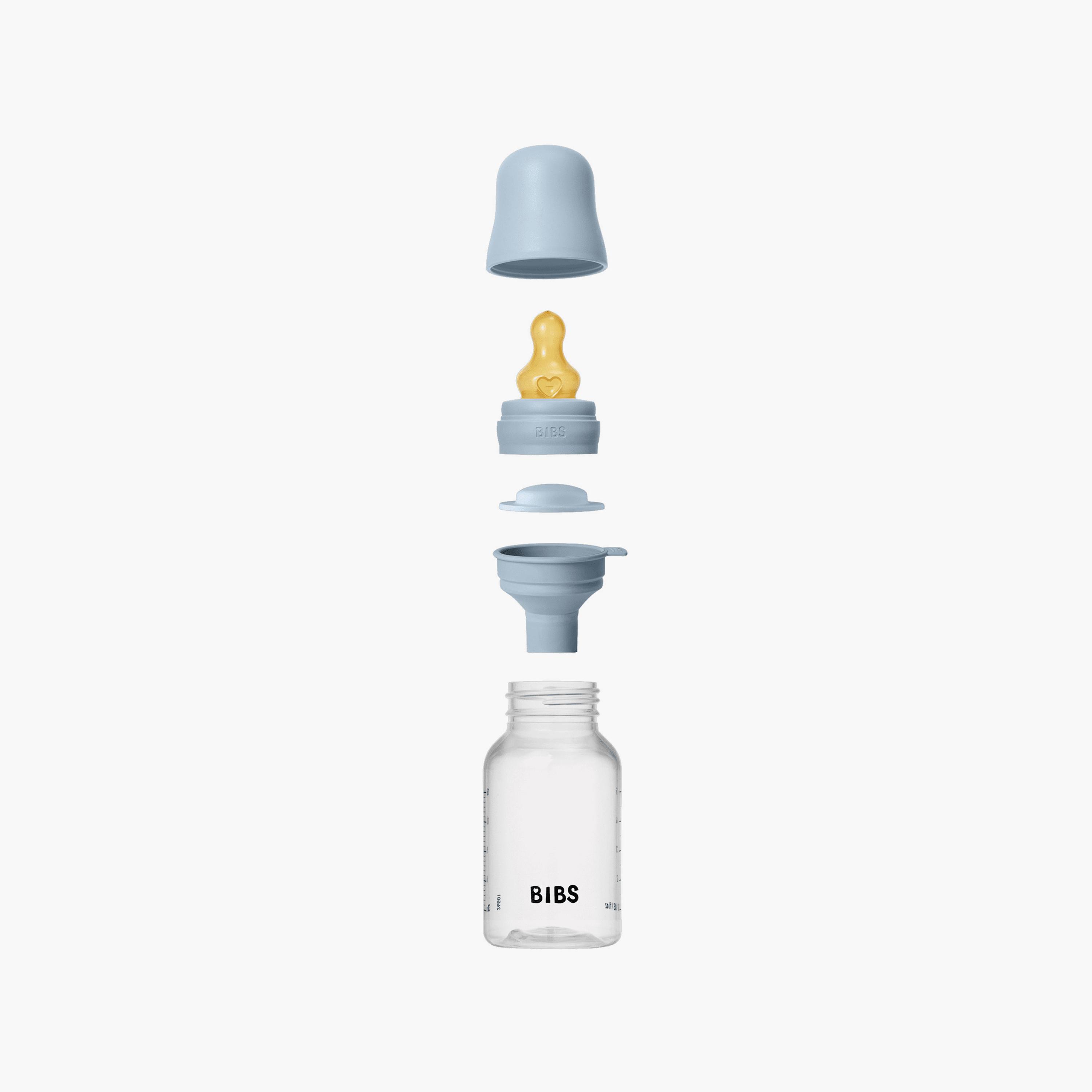 Bibs Natural Rubber Slow Flow Feeding Bottle Set - 150 ml-baby-feeding-feedingbottles-bottlesandteats-image-3