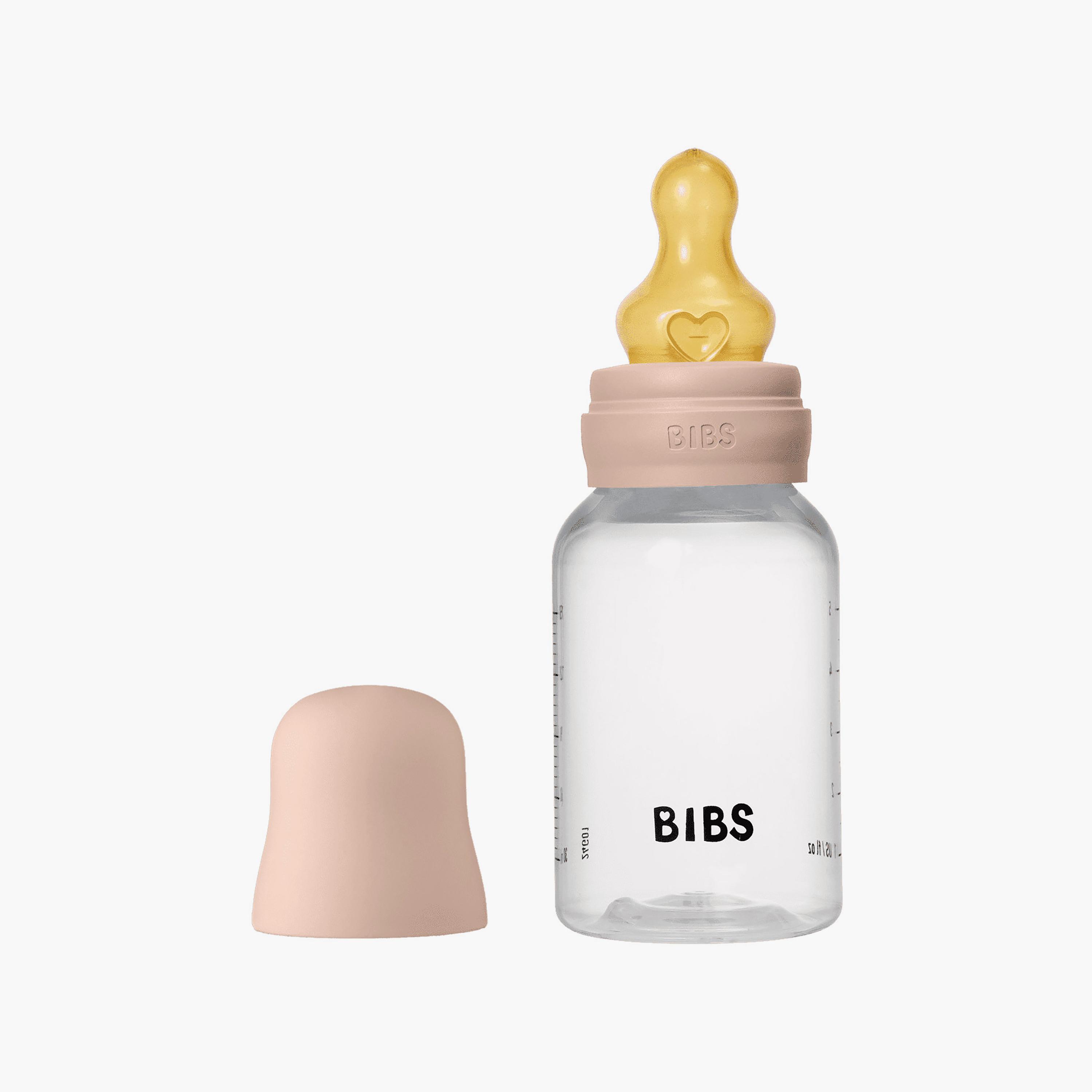 Bibs Natural Rubber Slow Flow Feeding Bottle Set - 150 ml-baby-feeding-feedingbottles-bottlesandteats-image-2