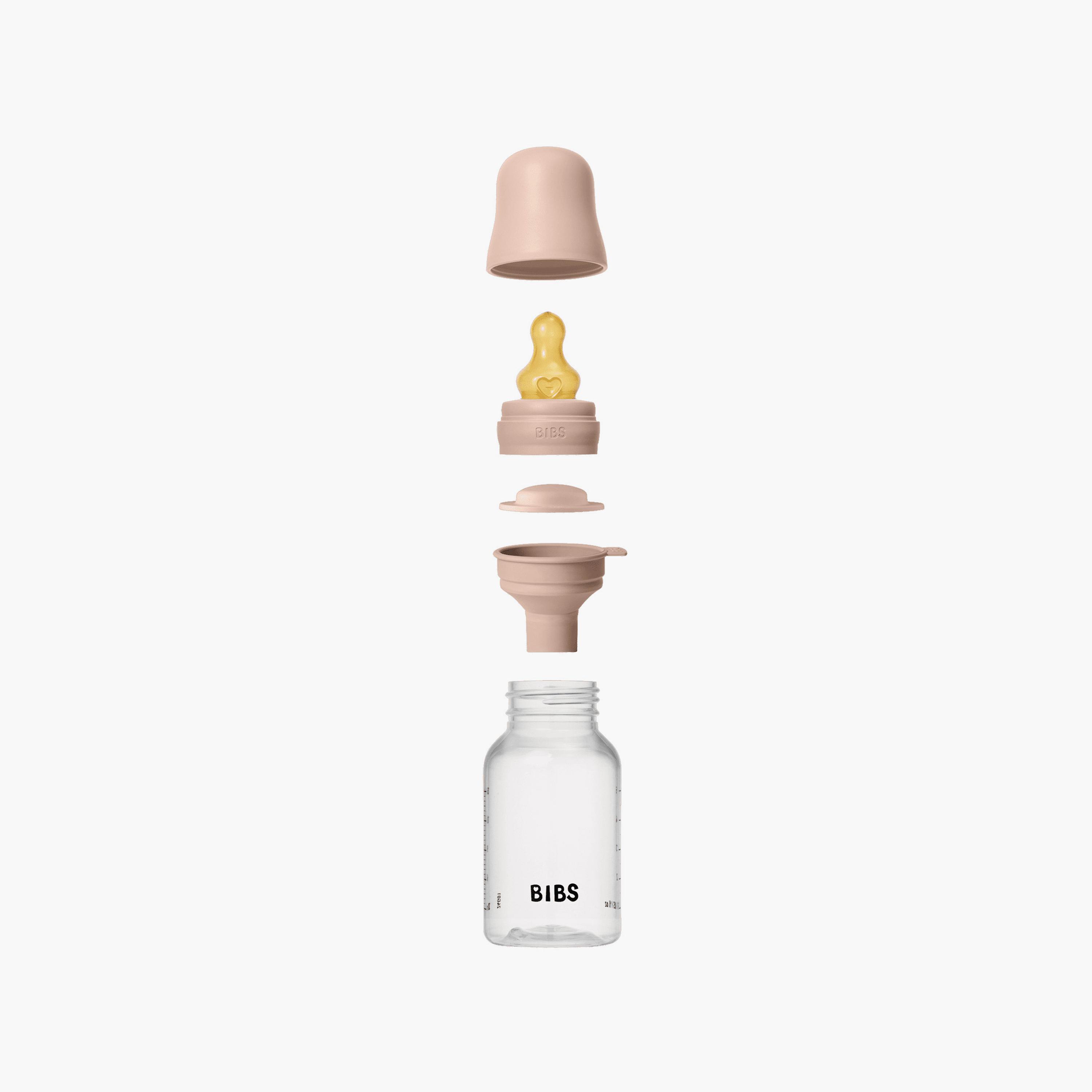 Bibs Natural Rubber Slow Flow Feeding Bottle Set - 150 ml-baby-feeding-feedingbottles-bottlesandteats-image-3