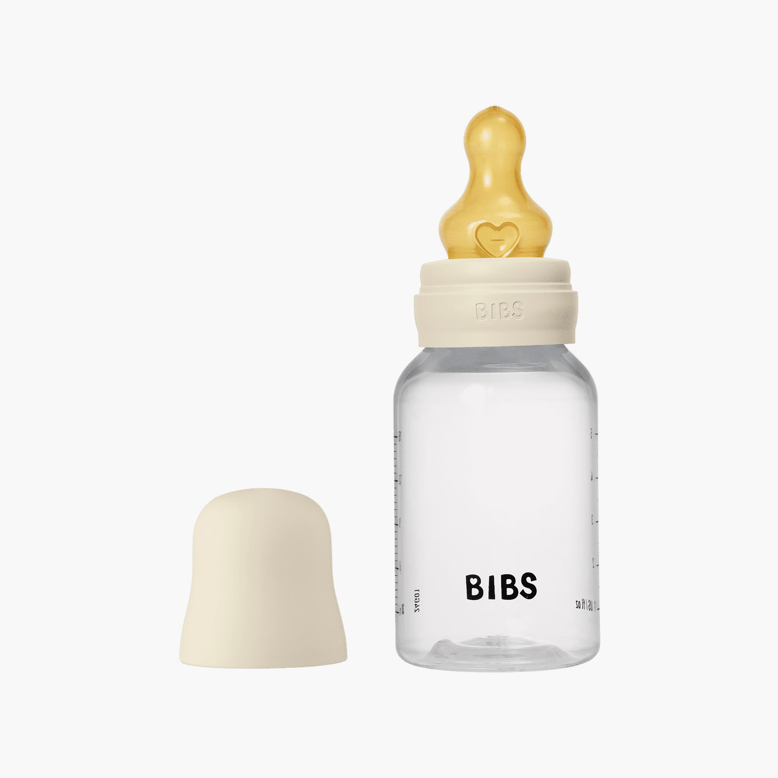 Bibs Natural Rubber Slow Flow Feeding Bottle Set - 150 ml-baby-feeding-feedingbottles-bottlesandteats-image-2