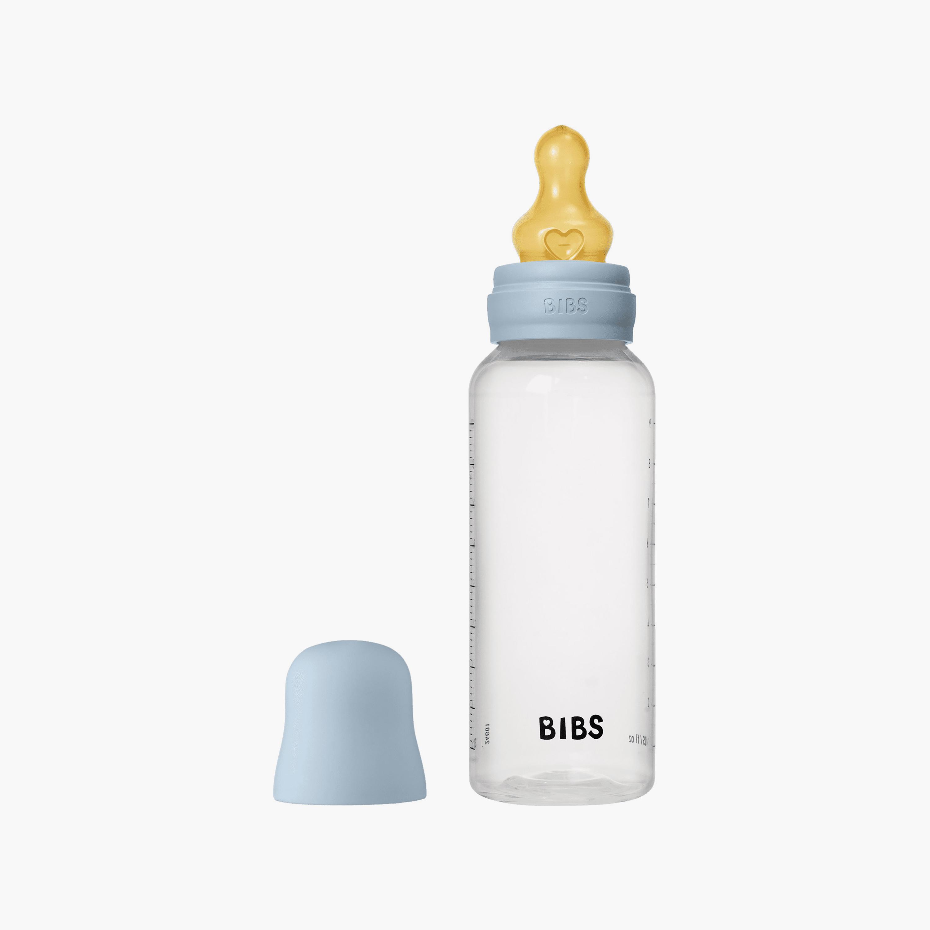 Bibs Natural Rubber Medium Flow Feeding Bottle Set - 270 ml-baby-feeding-feedingbottles-bottlesandteats-image-2