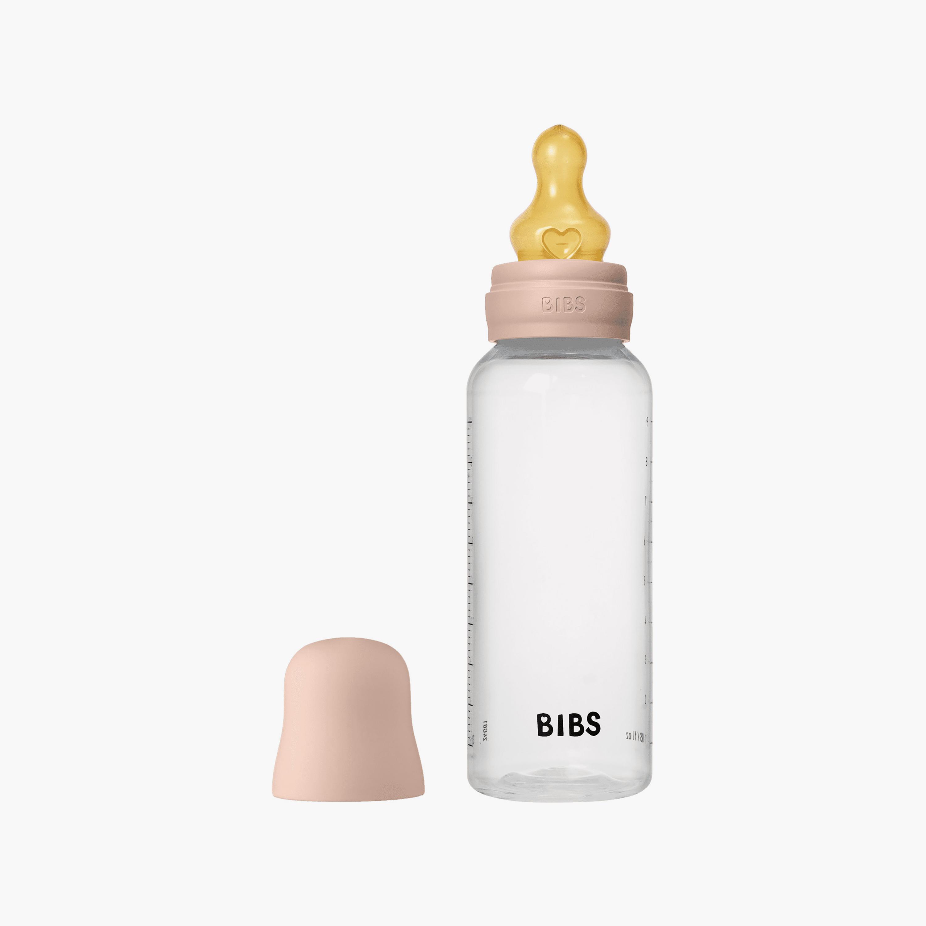Bibs Natural Rubber Medium Flow Feeding Bottle Set - 270 ml-baby-feeding-feedingbottles-bottlesandteats-image-2