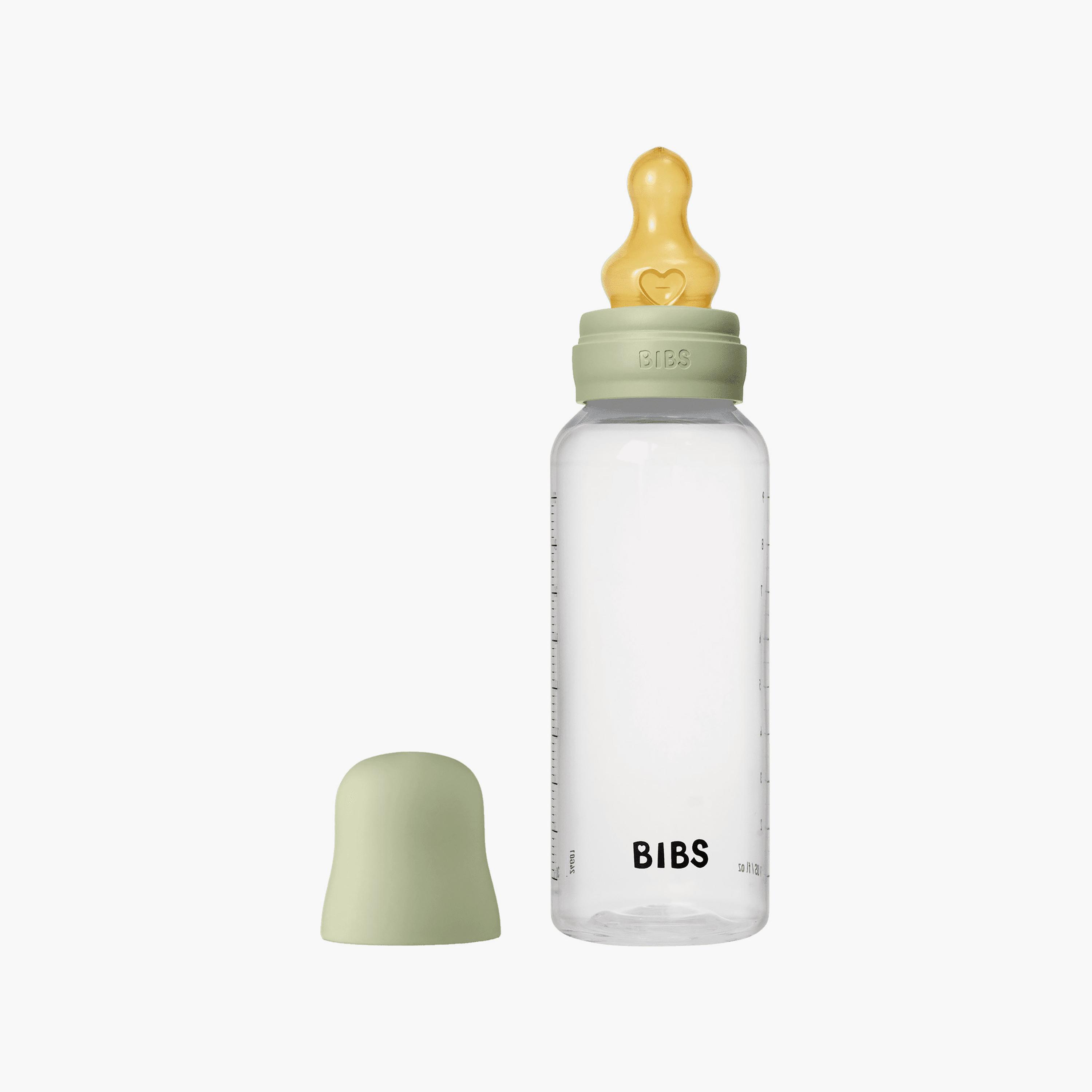 Bibs Natural Rubber Medium Flow Feeding Bottle Set - 270 ml-baby-feeding-feedingbottles-bottlesandteats-image-2