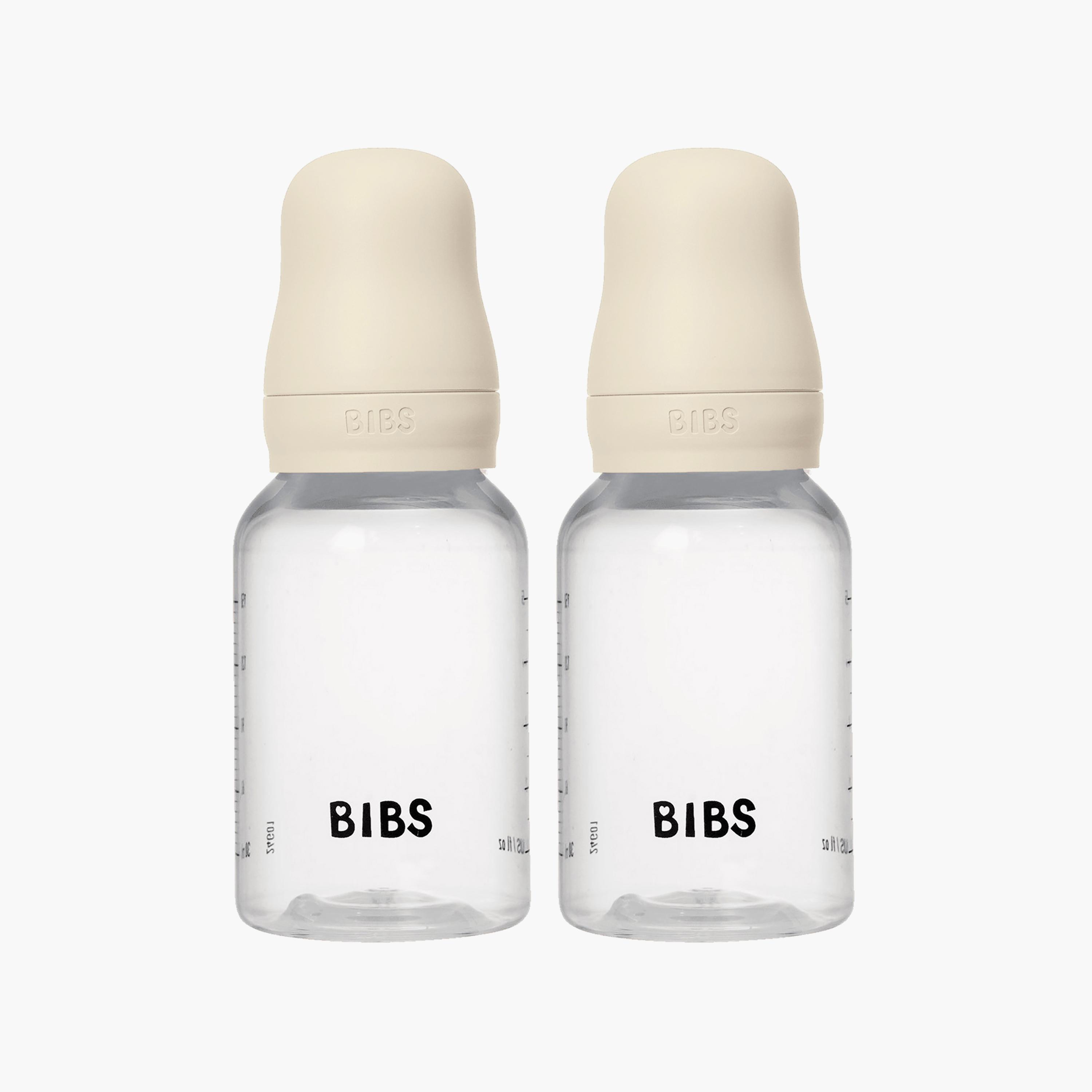 Bibs 2-Piece Natural Rubber Slow Flow Feeding Bottle Set - 150 ml-baby-feeding-feedingbottles-bottlesandteats-image-1
