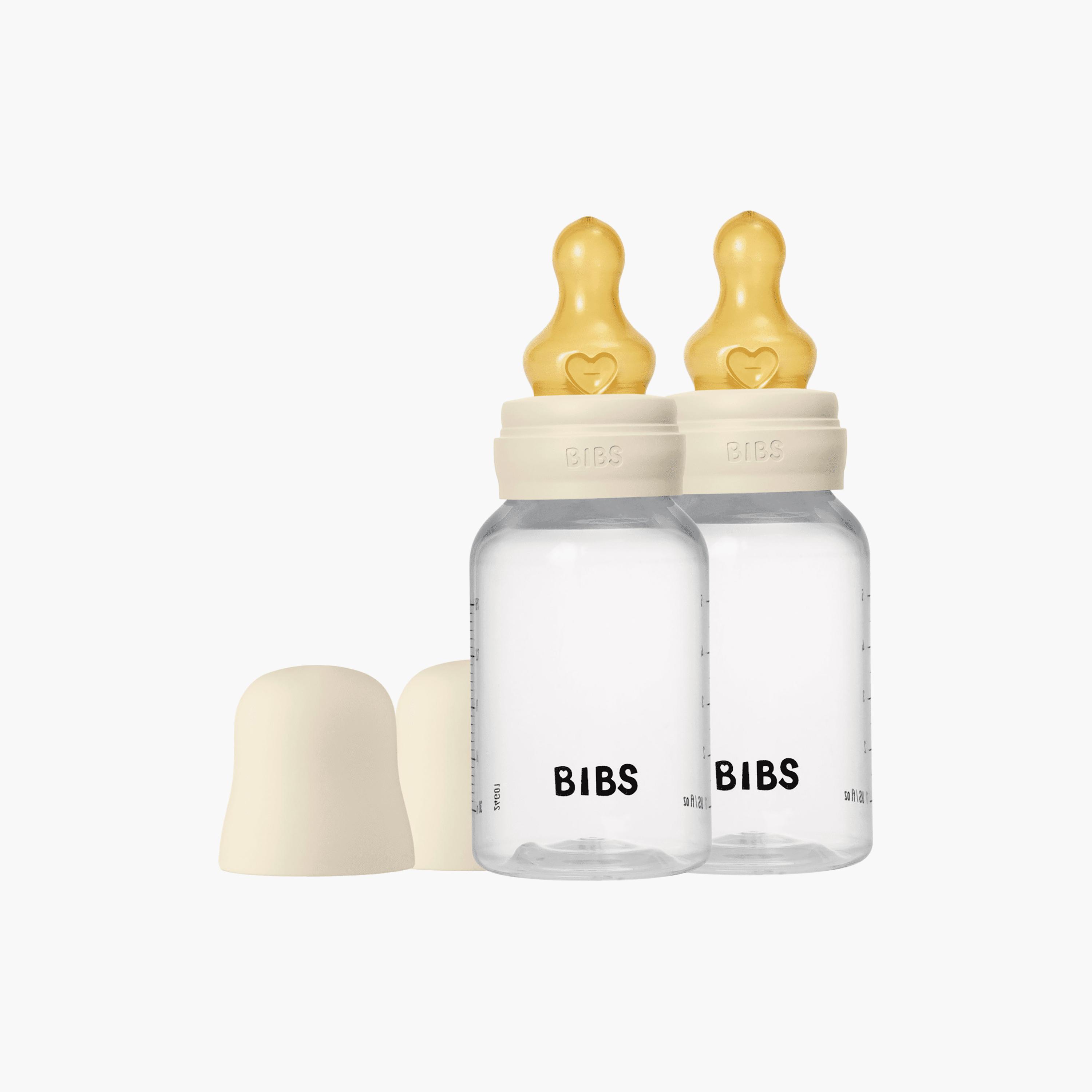Bibs 2-Piece Natural Rubber Slow Flow Feeding Bottle Set - 150 ml-baby-feeding-feedingbottles-bottlesandteats-image-2