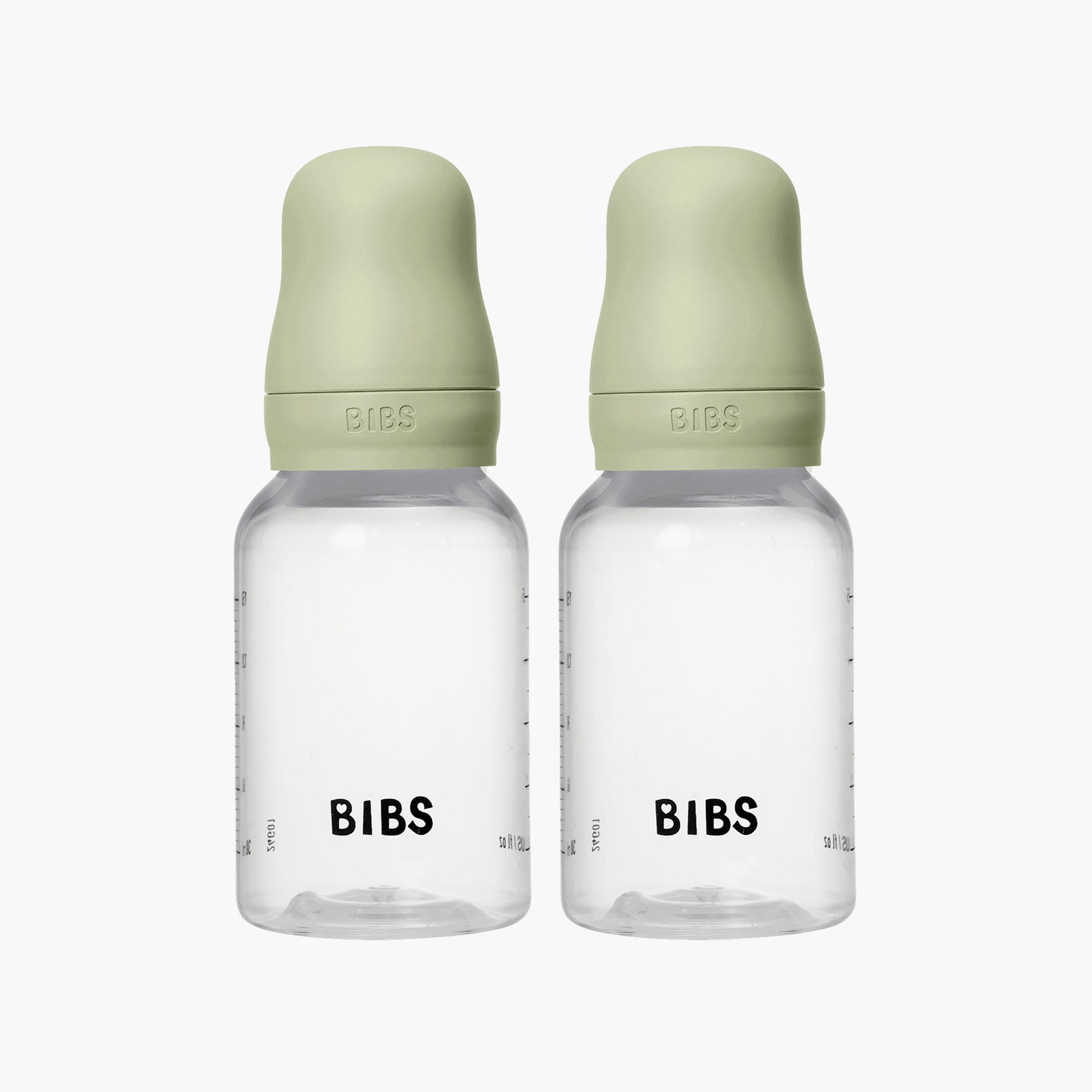 Bibs 2-Piece Natural Rubber Slow Flow Feeding Bottle Set - 150 ml-baby-feeding-feedingbottles-bottlesandteats-image-1