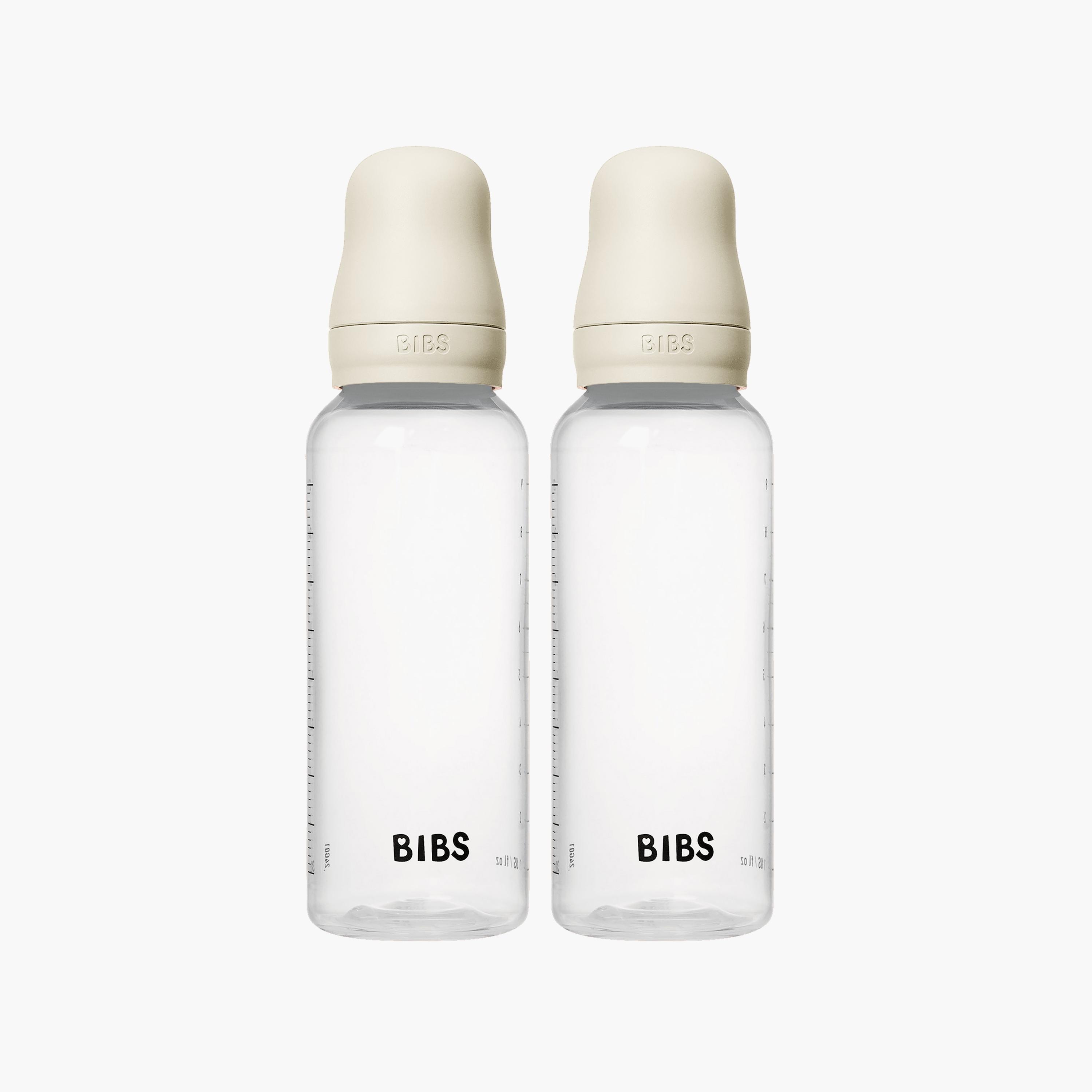 Bibs 2-Piece Natural Rubber Medium Flow Feeding Bottle Set - 270 ml-baby-feeding-feedingbottles-bottlesandteats-image-1