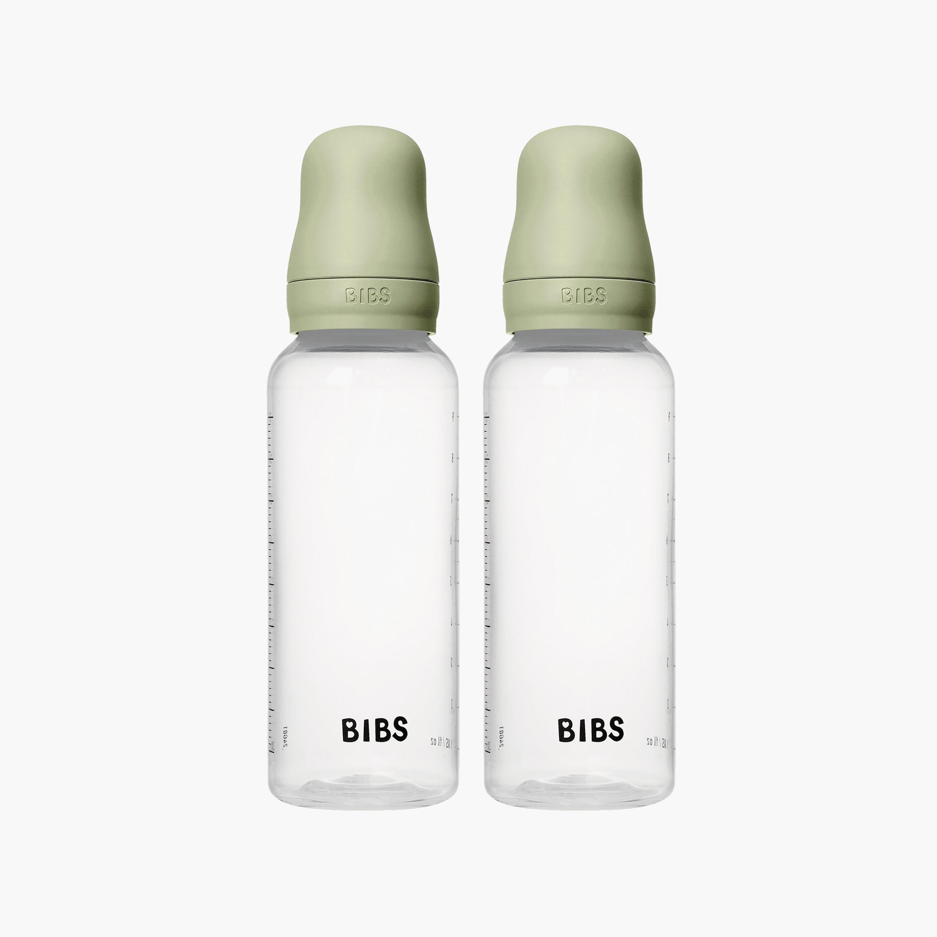 Bibs 2-Piece Natural Rubber Medium Flow Feeding Bottle Set - 270 ml-baby-feeding-feedingbottles-bottlesandteats-image-1