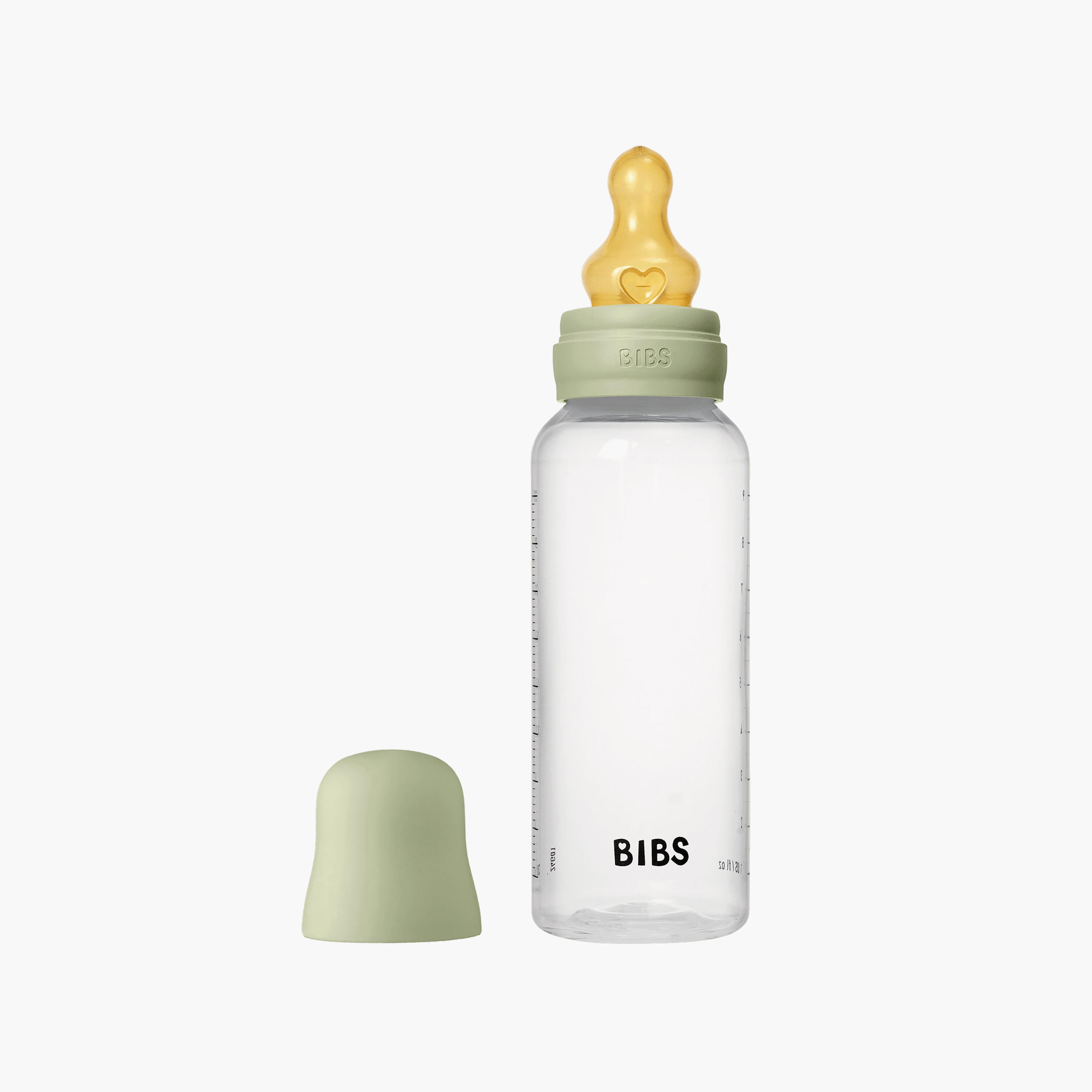 Bibs 2-Piece Natural Rubber Medium Flow Feeding Bottle Set - 270 ml-baby-feeding-feedingbottles-bottlesandteats-image-2