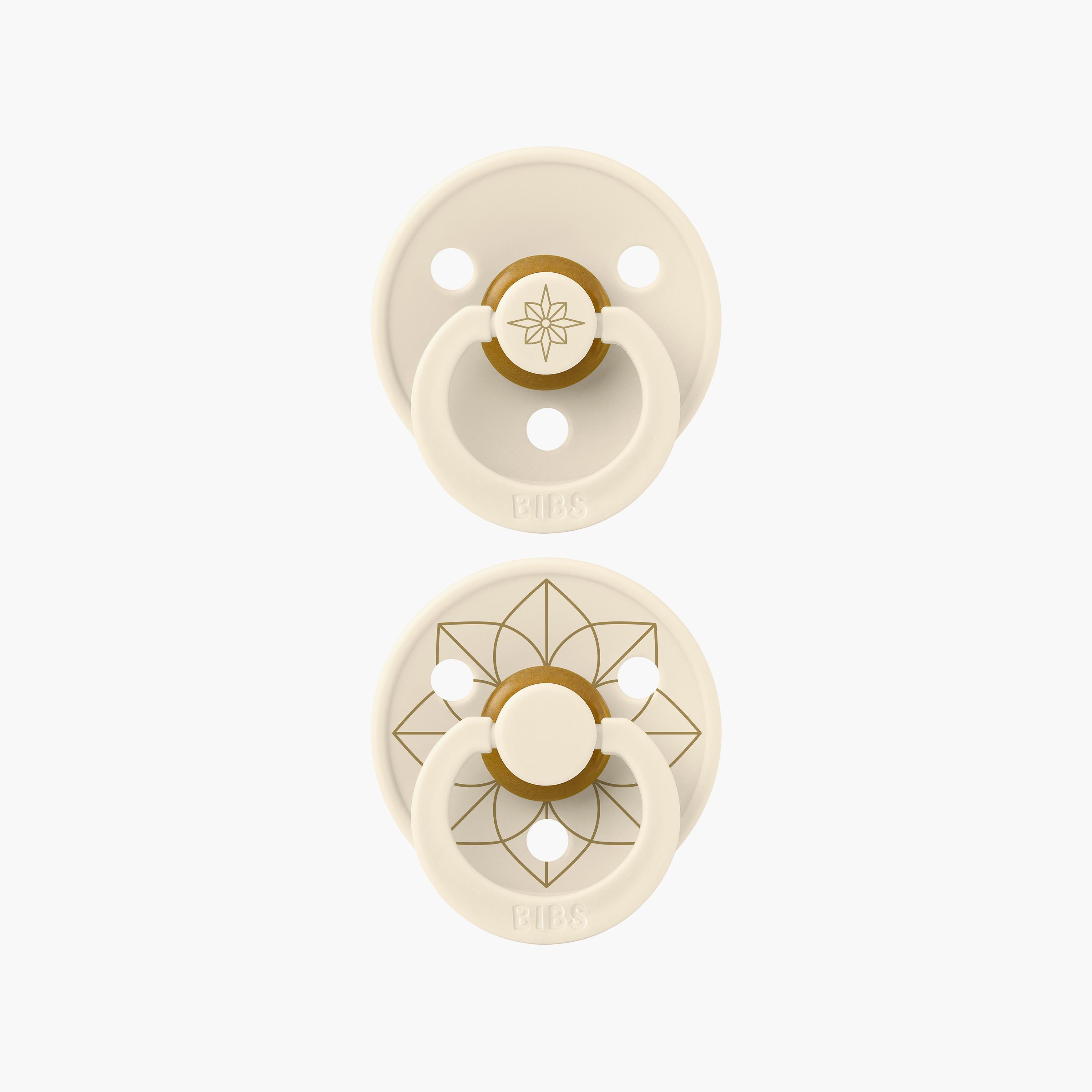 Bibs 2-Piece Studio Collection Noor Latex Pacifiers Set - Size 1-baby-feeding-pacifiers-image-1