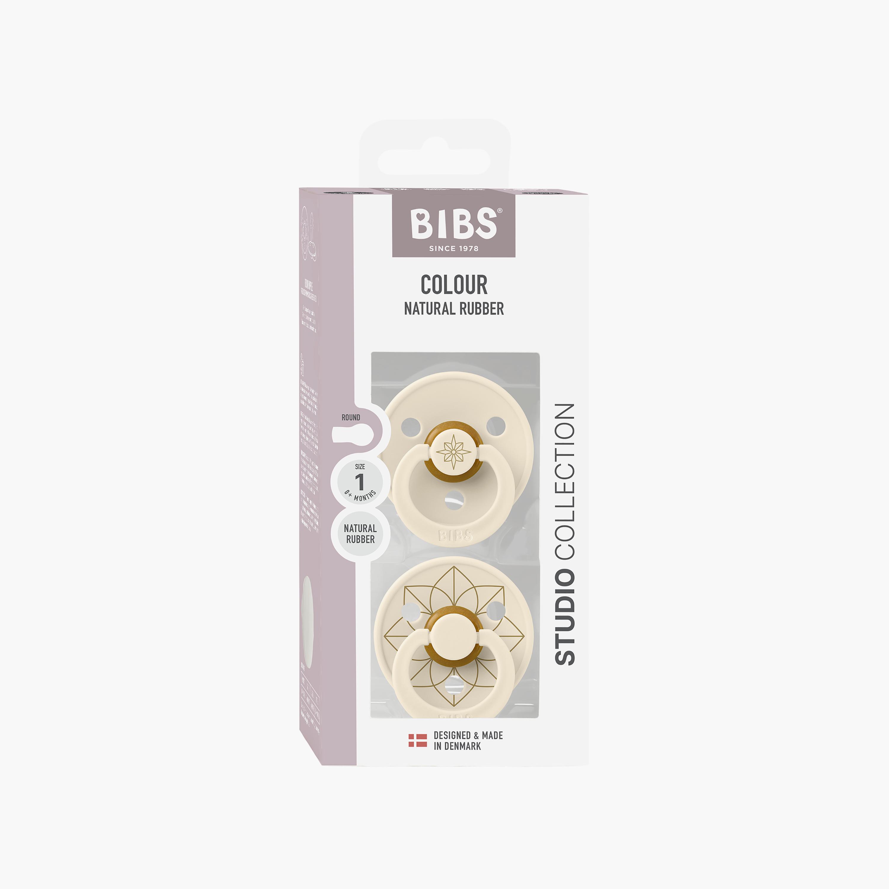 Bibs 2-Piece Studio Collection Noor Latex Pacifiers Set - Size 1-baby-feeding-pacifiers-image-3