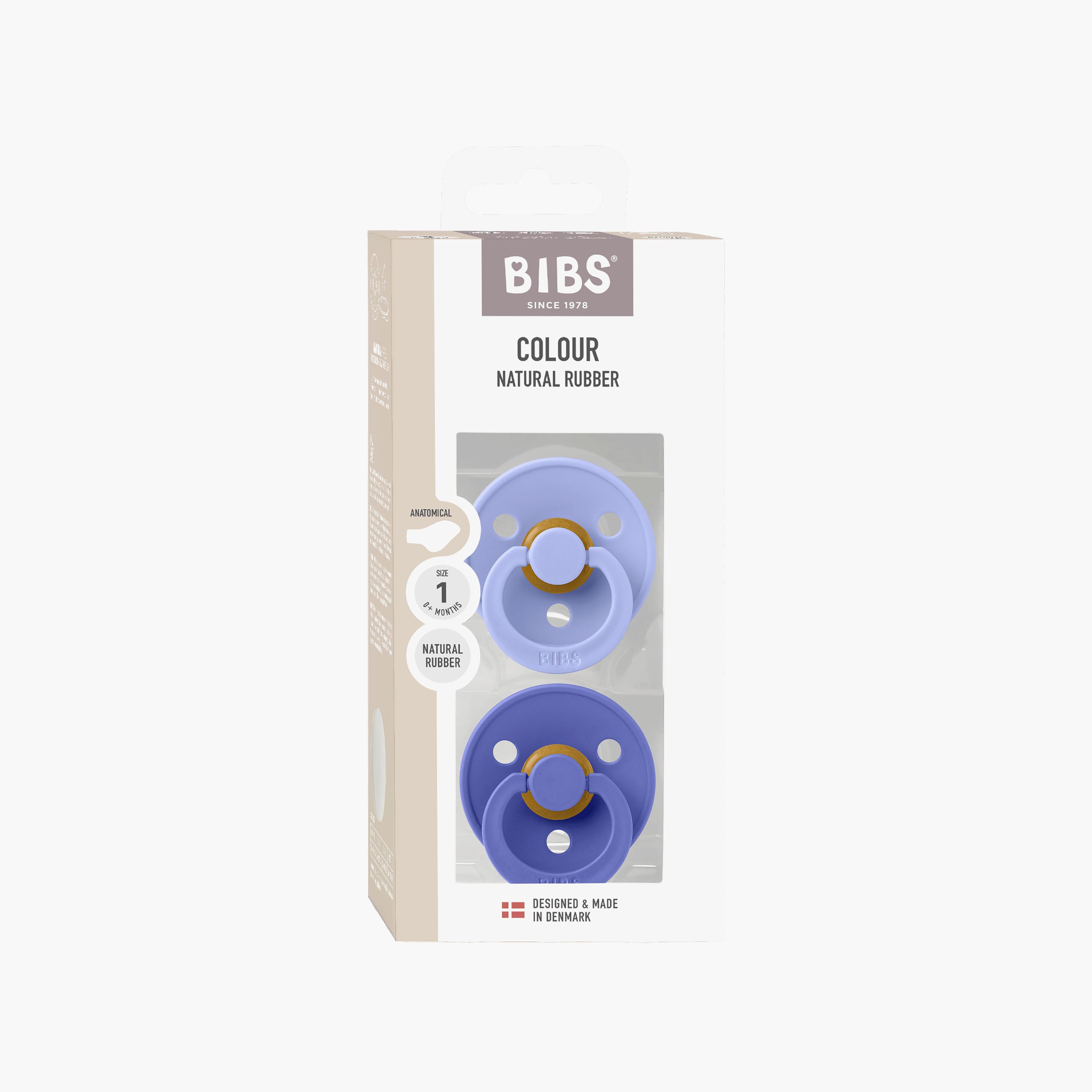 Bibs 2-Piece Colour Natural Rubber Latex Pacifier Set - Size 1-baby-feeding-pacifiers-image-3