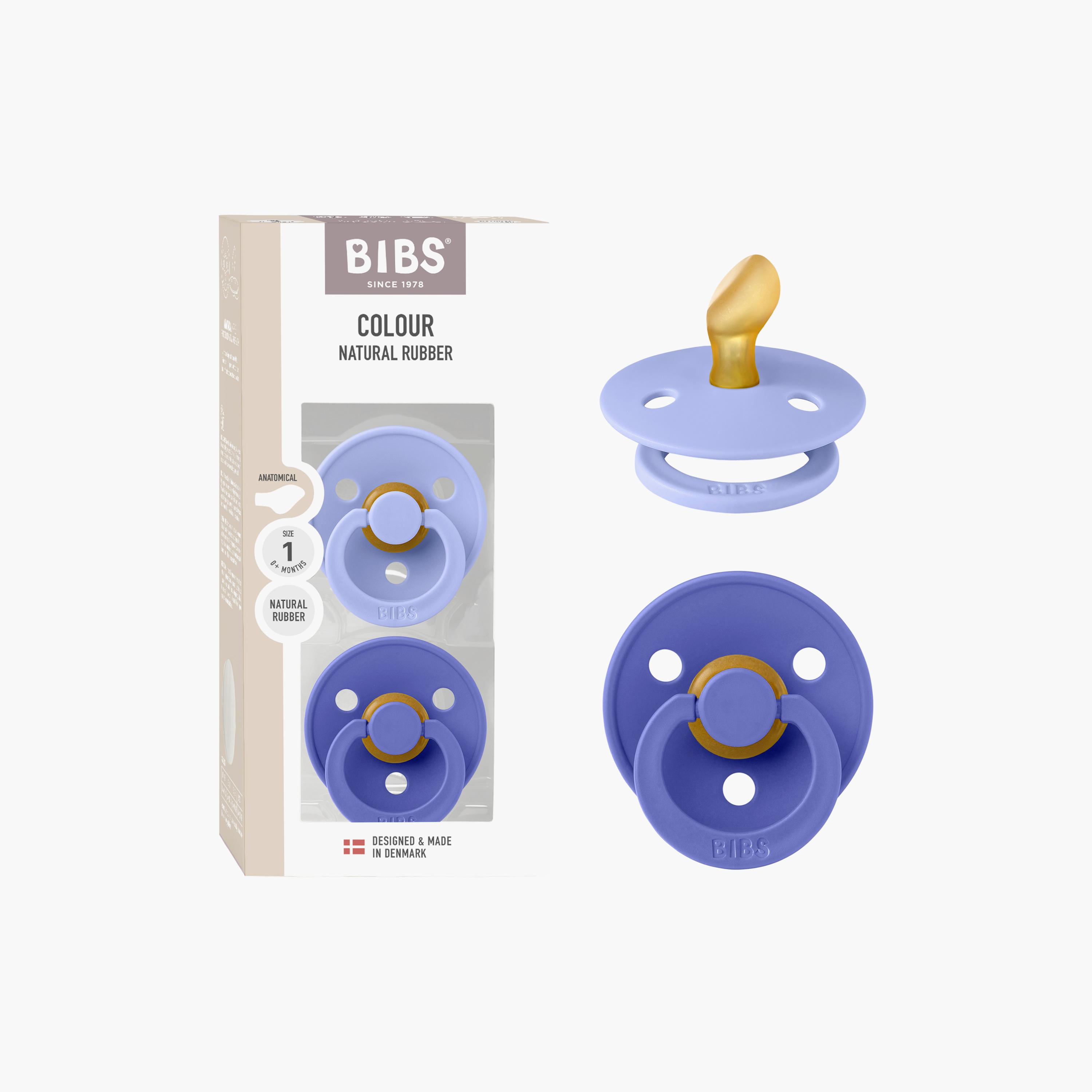 Bibs 2-Piece Colour Natural Rubber Latex Pacifier Set - Size 1-baby-feeding-pacifiers-image-4
