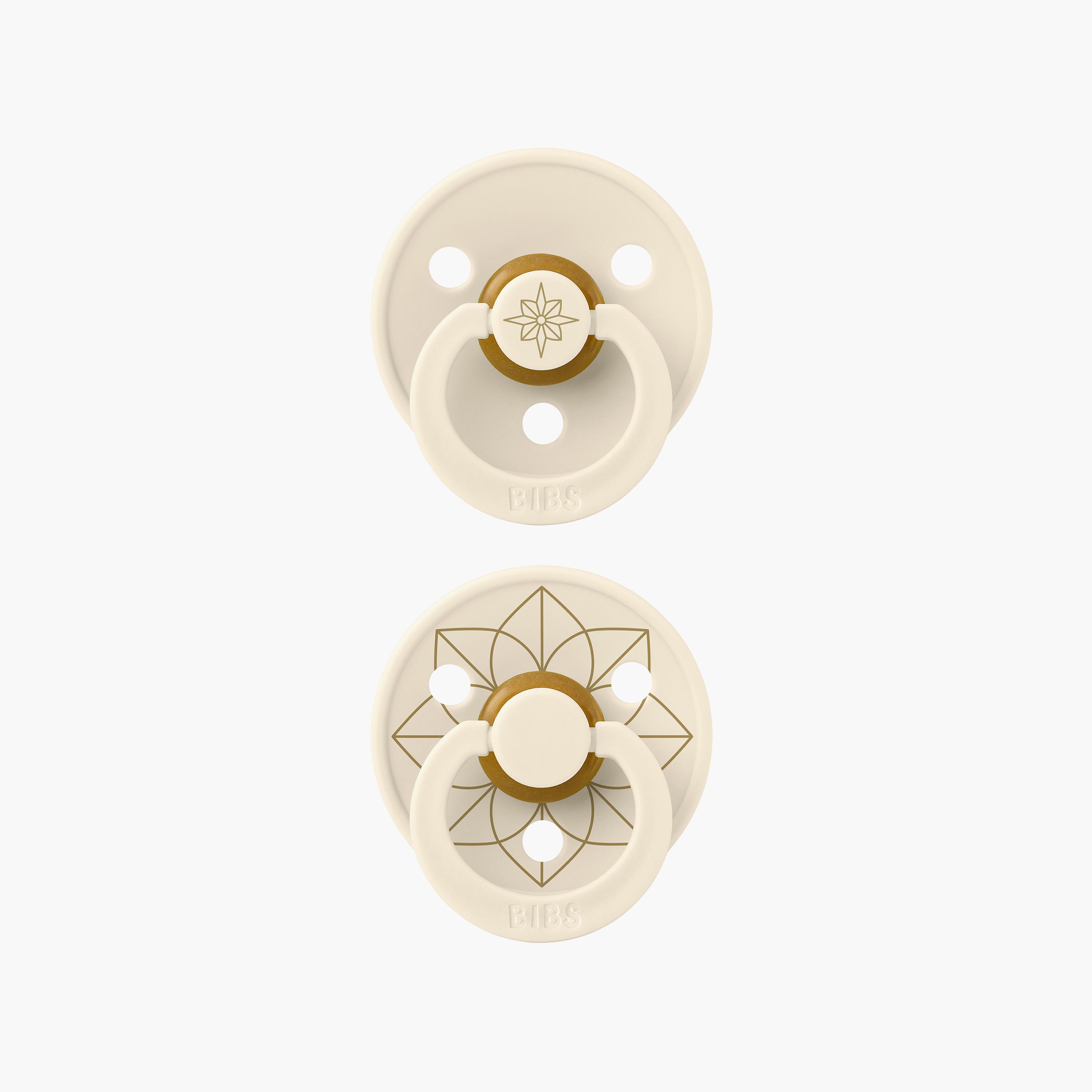 Bibs 2-Piece Studio Collection Noor Latex Pacifiers Set - Size 2-baby-feeding-pacifiers-image-1