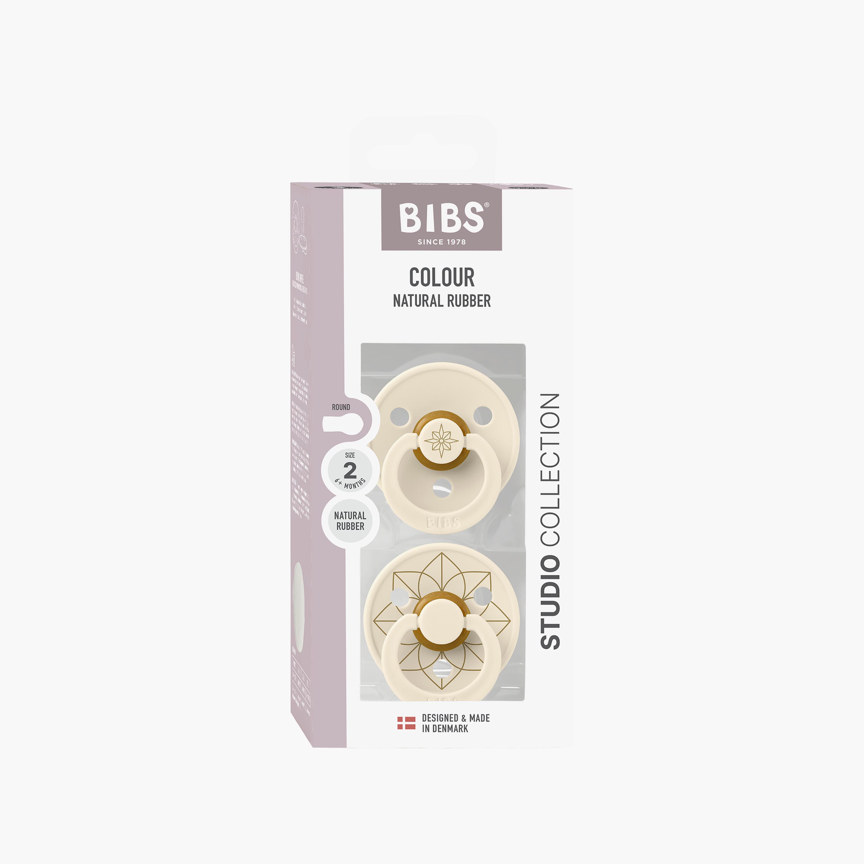 Bibs 2-Piece Studio Collection Noor Latex Pacifiers Set - Size 2-baby-feeding-pacifiers-image-3