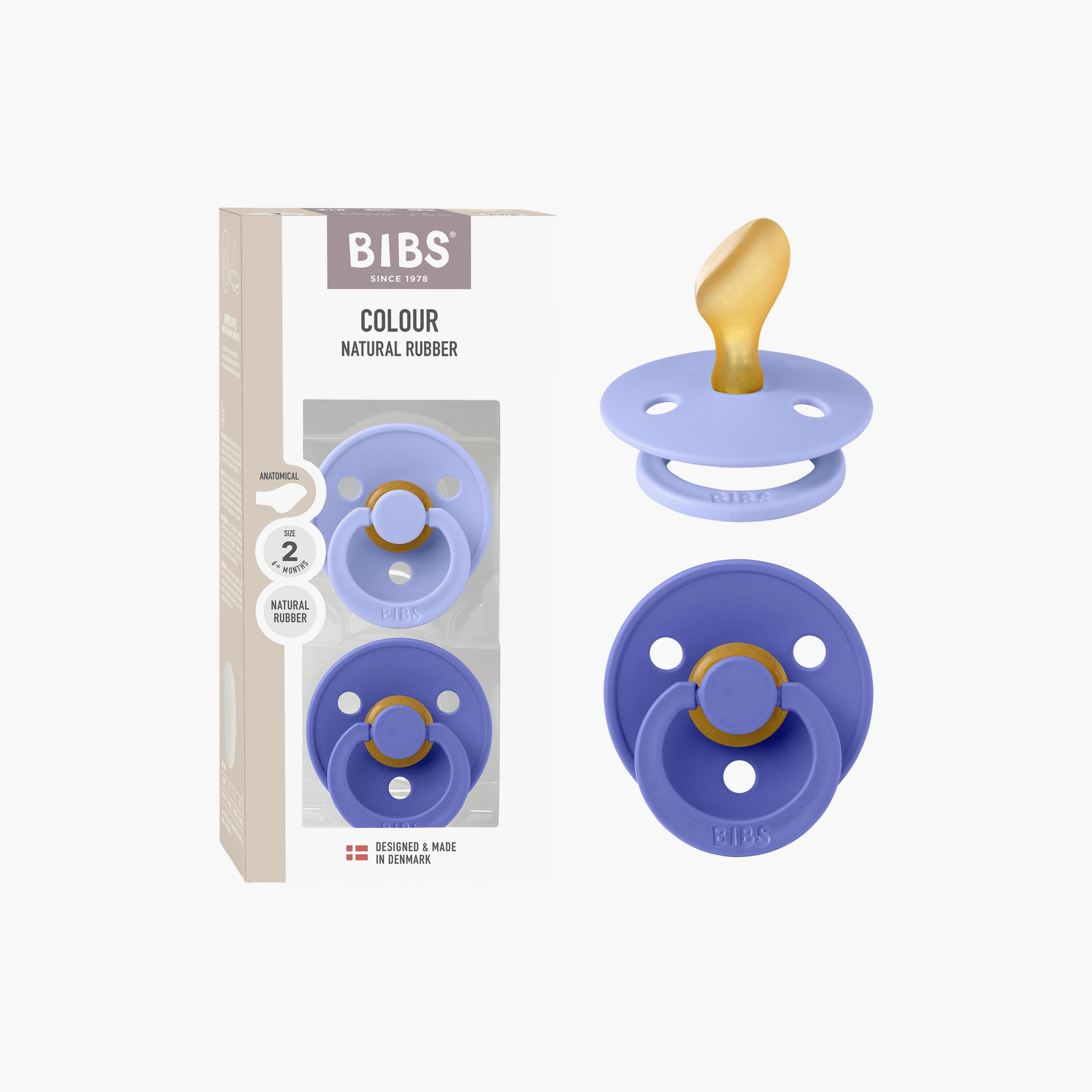 Bibs 2-Piece Colour Natural Rubber Latex Pacifier Set - Size 2-baby-feeding-pacifiers-image-4