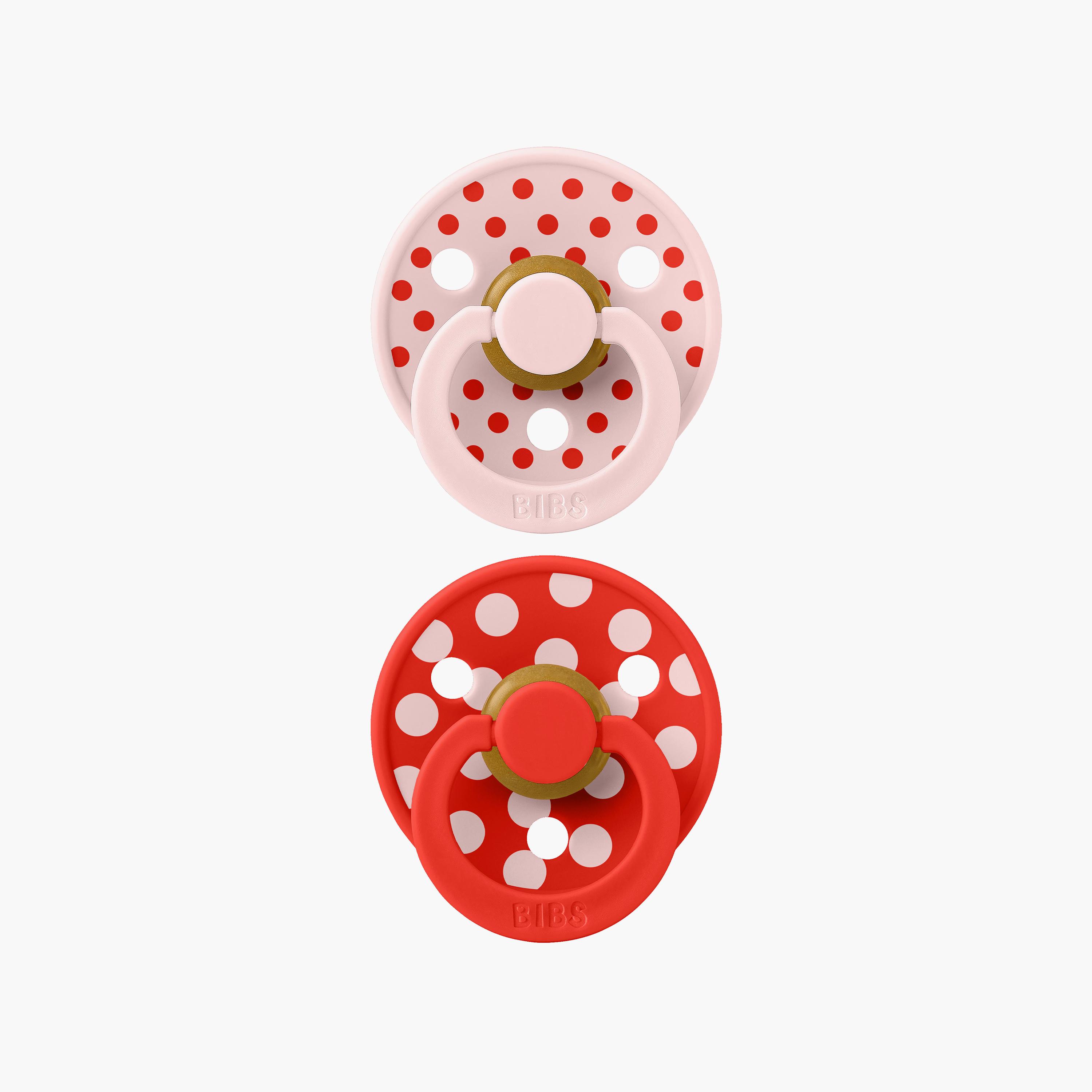 Bibs 2-Piece Colour Anatomical Latex Pacifier Set - Size 2-baby-feeding-pacifiers-image-1