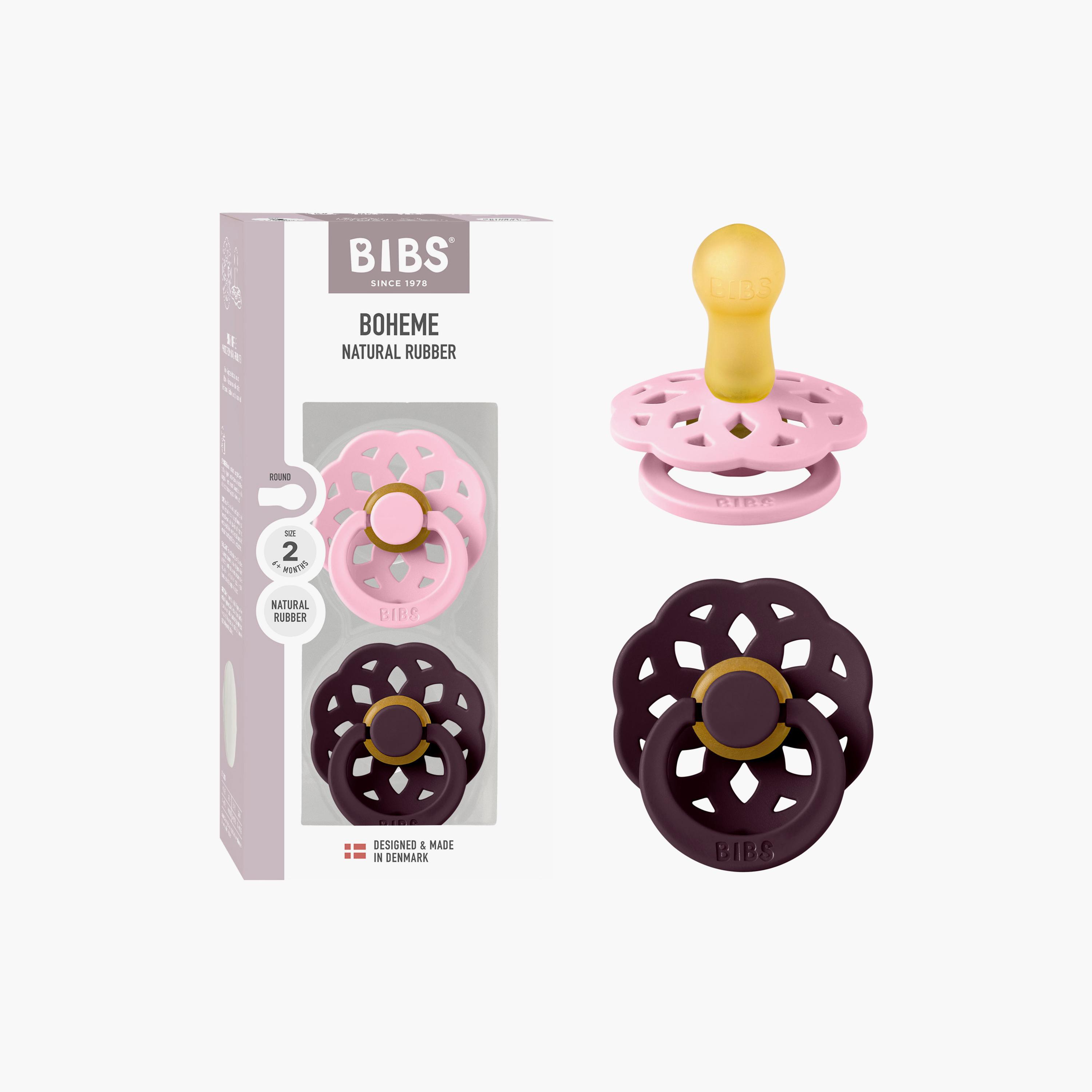 Bibs 2-Piece Boheme Latex Pacifier Set - Size 2-baby-feeding-pacifiers-image-3