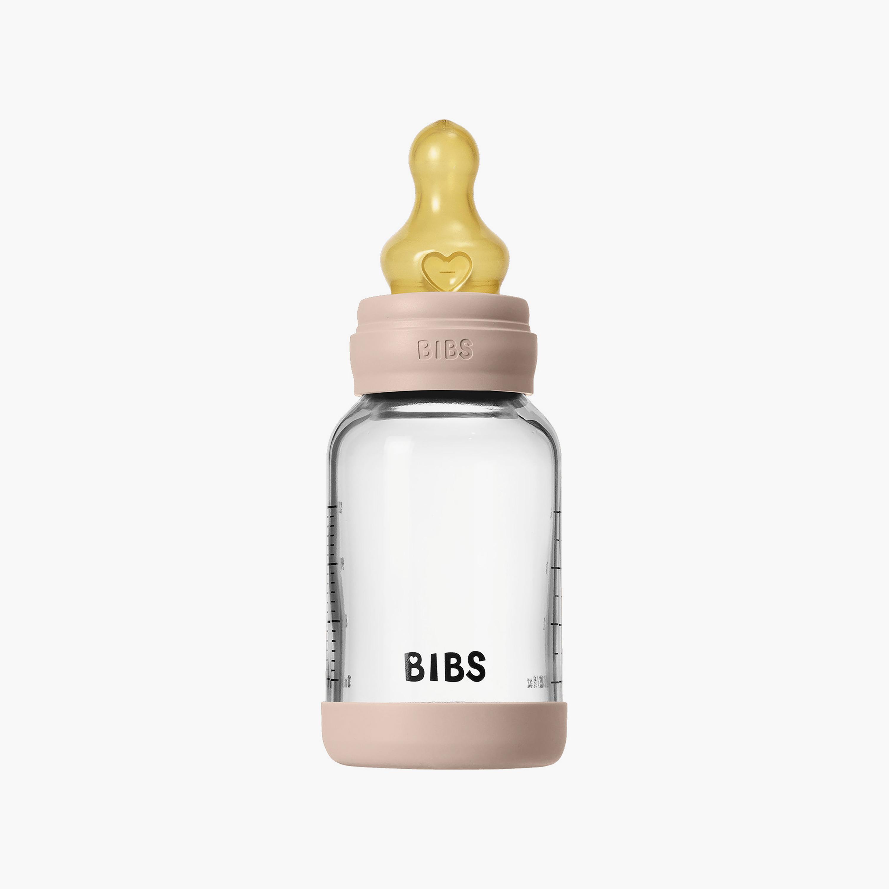 Bibs Glass Slow Flow Feeding Bottle Set - 120 ml-baby-feeding-feedingbottles-bottlesandteats-image-3