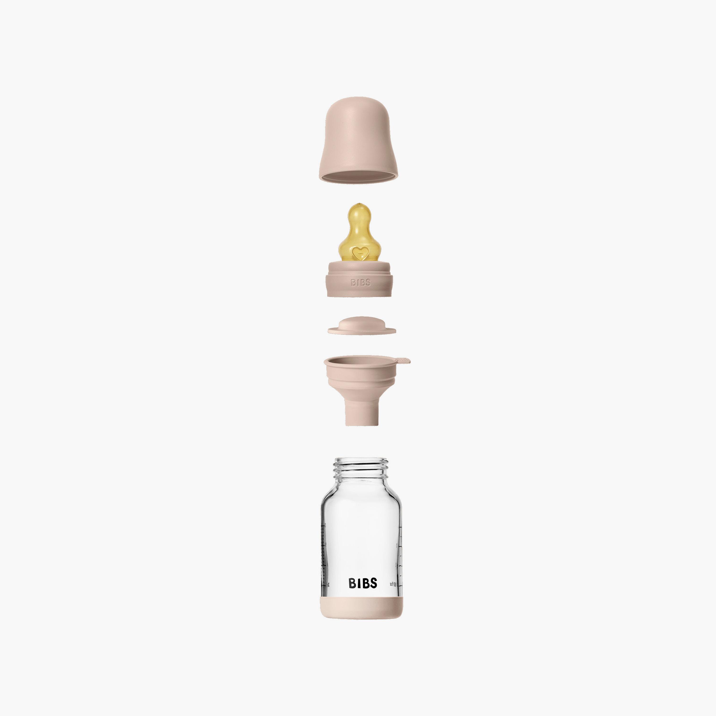 Bibs Glass Slow Flow Feeding Bottle Set - 120 ml-baby-feeding-feedingbottles-bottlesandteats-image-4