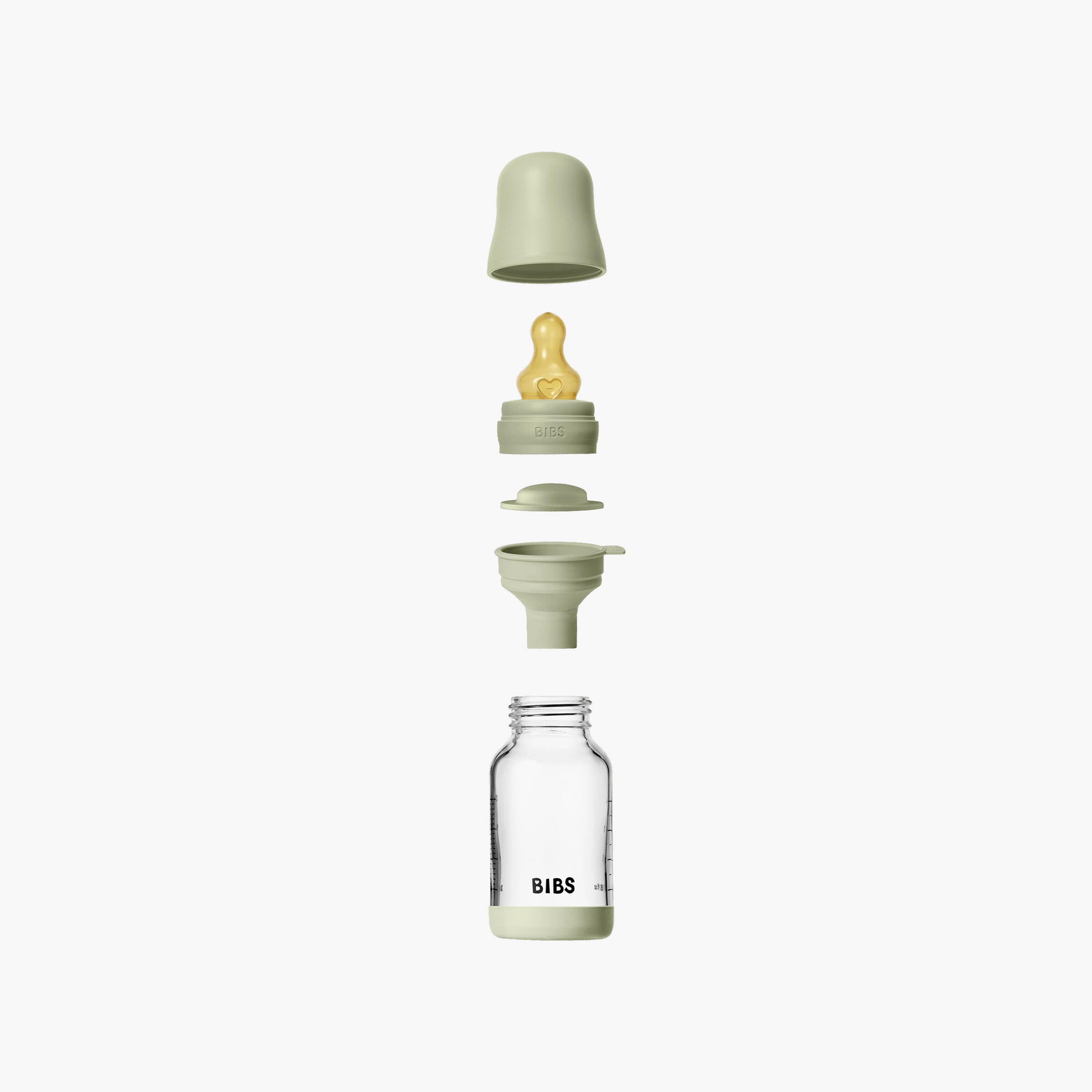 Bibs Glass Slow Flow Feeding Bottle Set - 120 ml-baby-feeding-feedingbottles-bottlesandteats-image-4