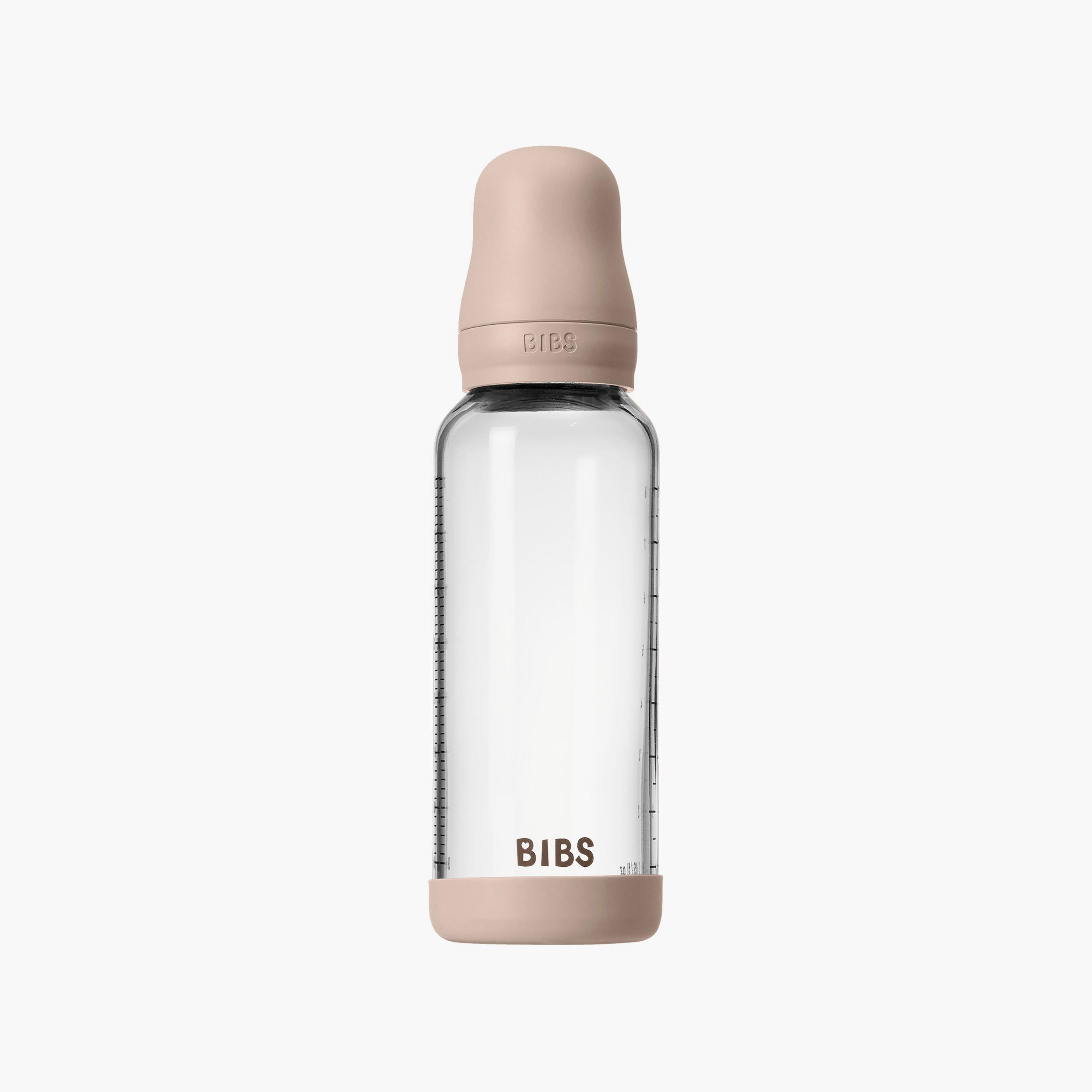 Bibs Glass Medium Flow Feeding Bottle Set - 240 ml-baby-feeding-feedingbottles-bottlesandteats-image-1