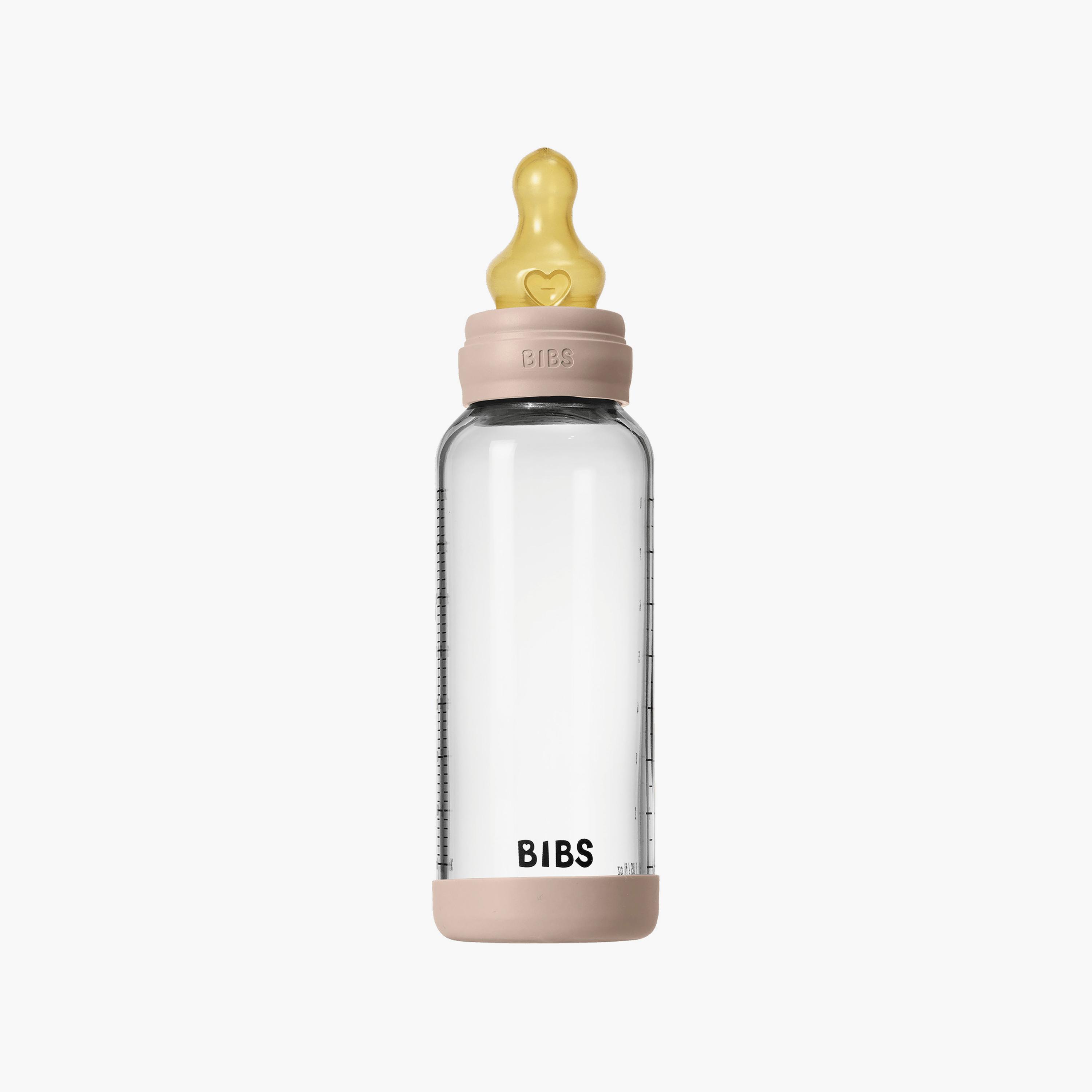 Bibs Glass Medium Flow Feeding Bottle Set - 240 ml-baby-feeding-feedingbottles-bottlesandteats-image-3