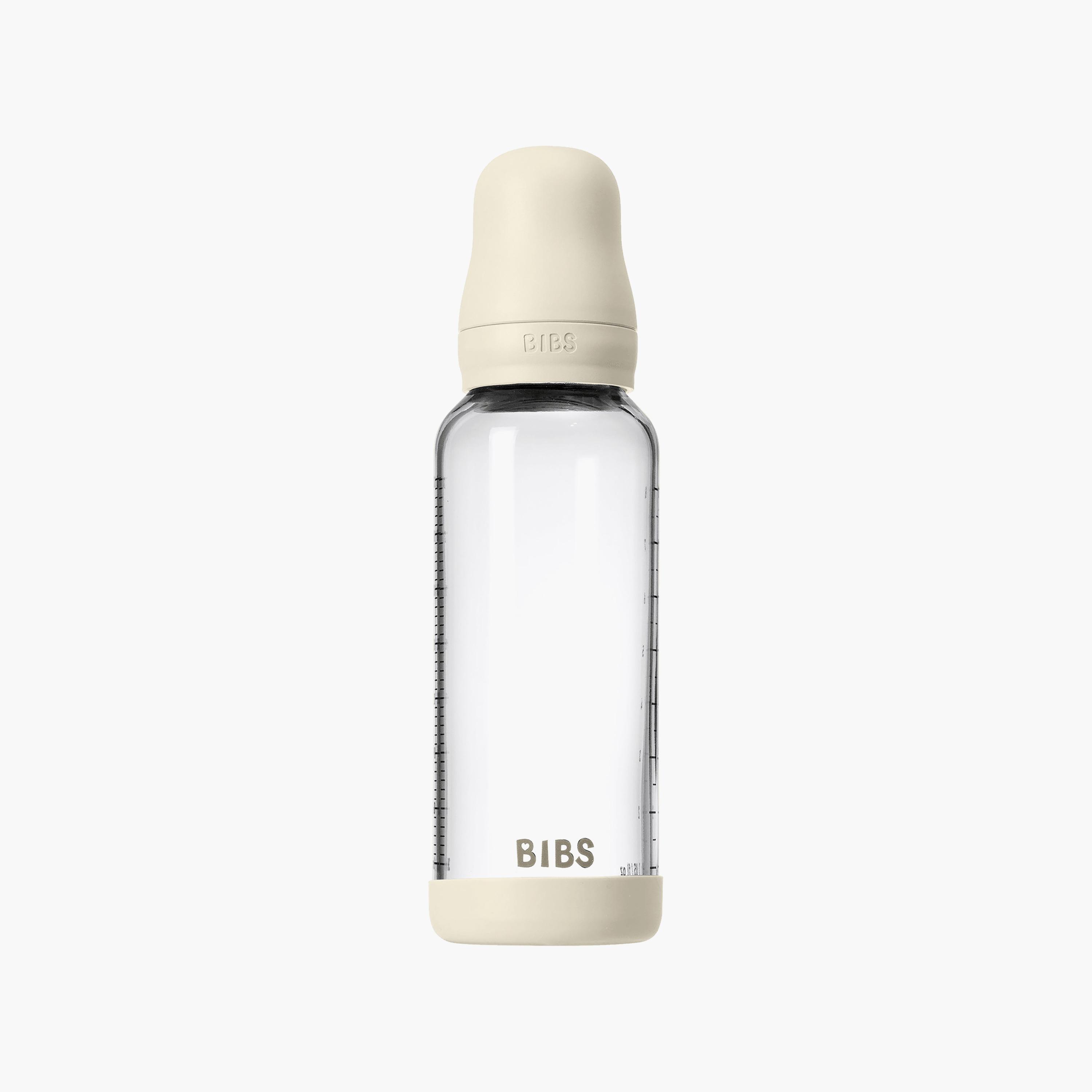 Bibs Glass Medium Flow Feeding Bottle Set - 240 ml-baby-feeding-feedingbottles-bottlesandteats-image-1