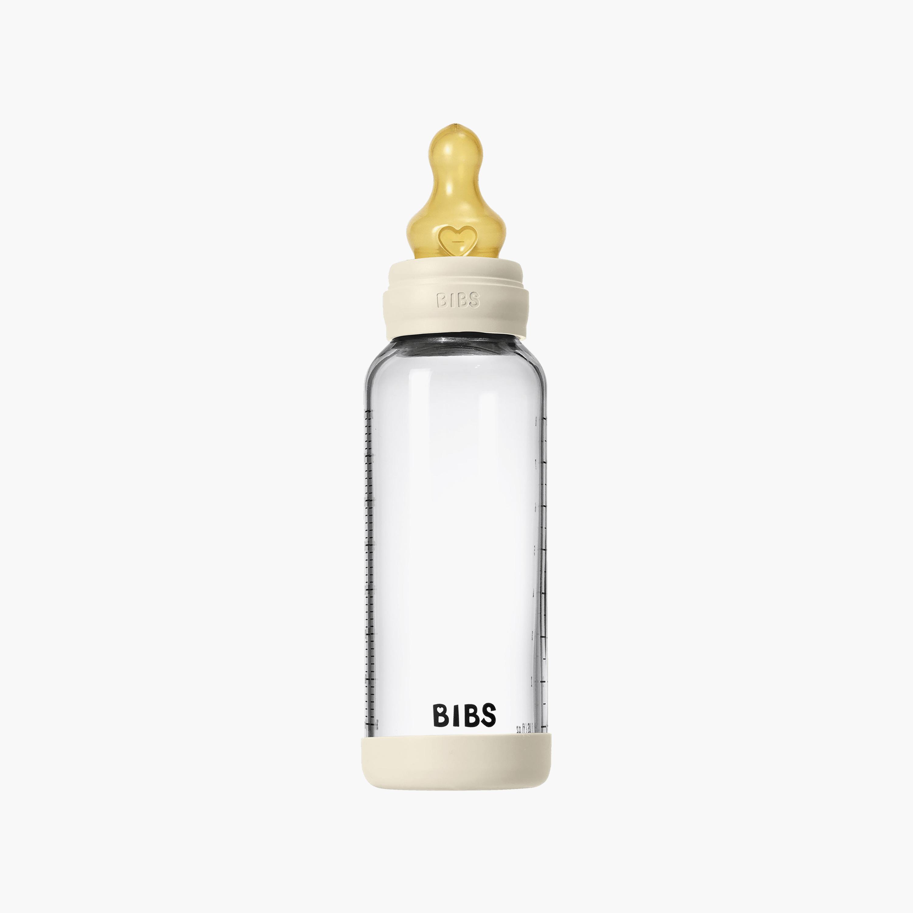 Bibs Glass Medium Flow Feeding Bottle Set - 240 ml-baby-feeding-feedingbottles-bottlesandteats-image-3
