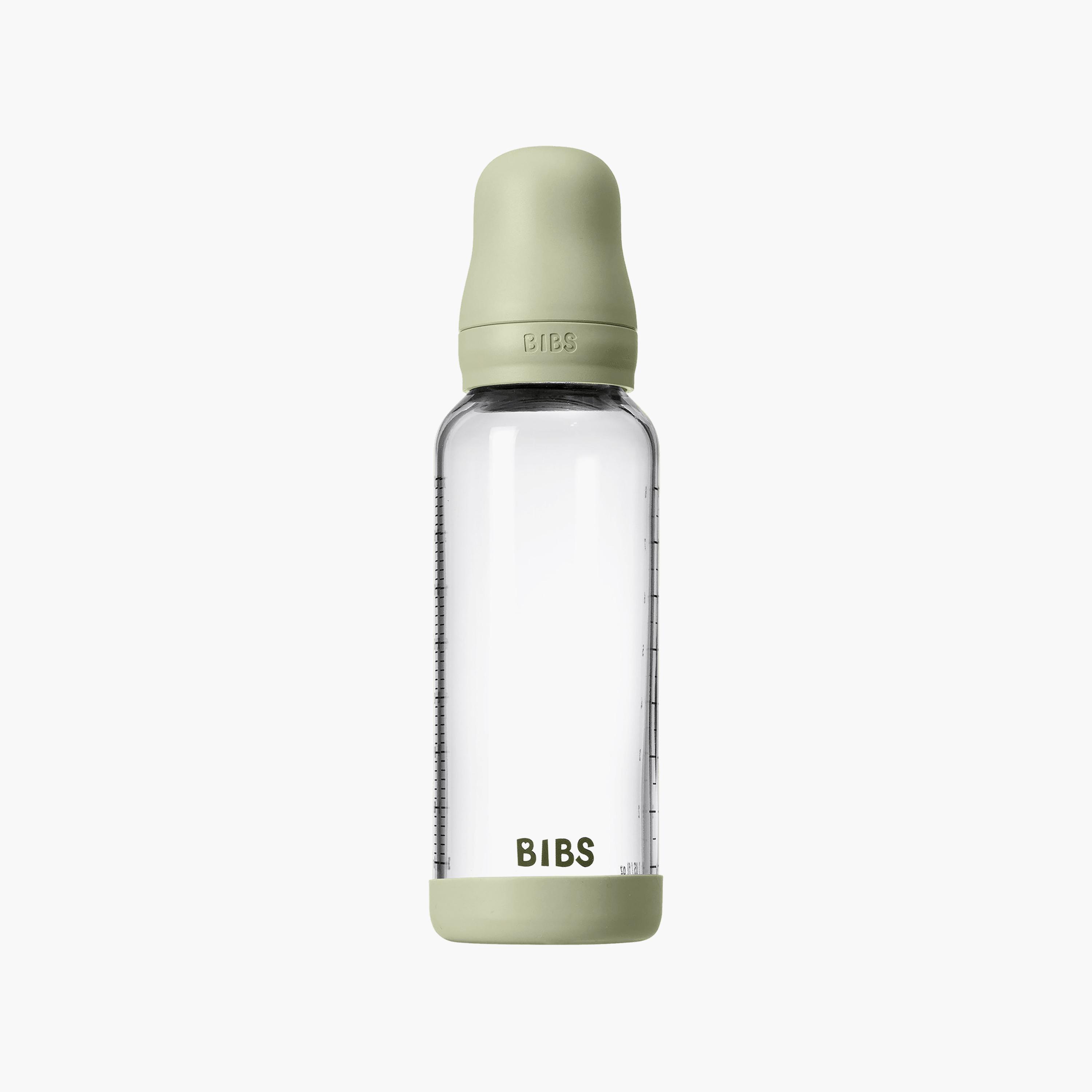 Bibs Glass Medium Flow Feeding Bottle Set - 240 ml-baby-feeding-feedingbottles-bottlesandteats-image-1
