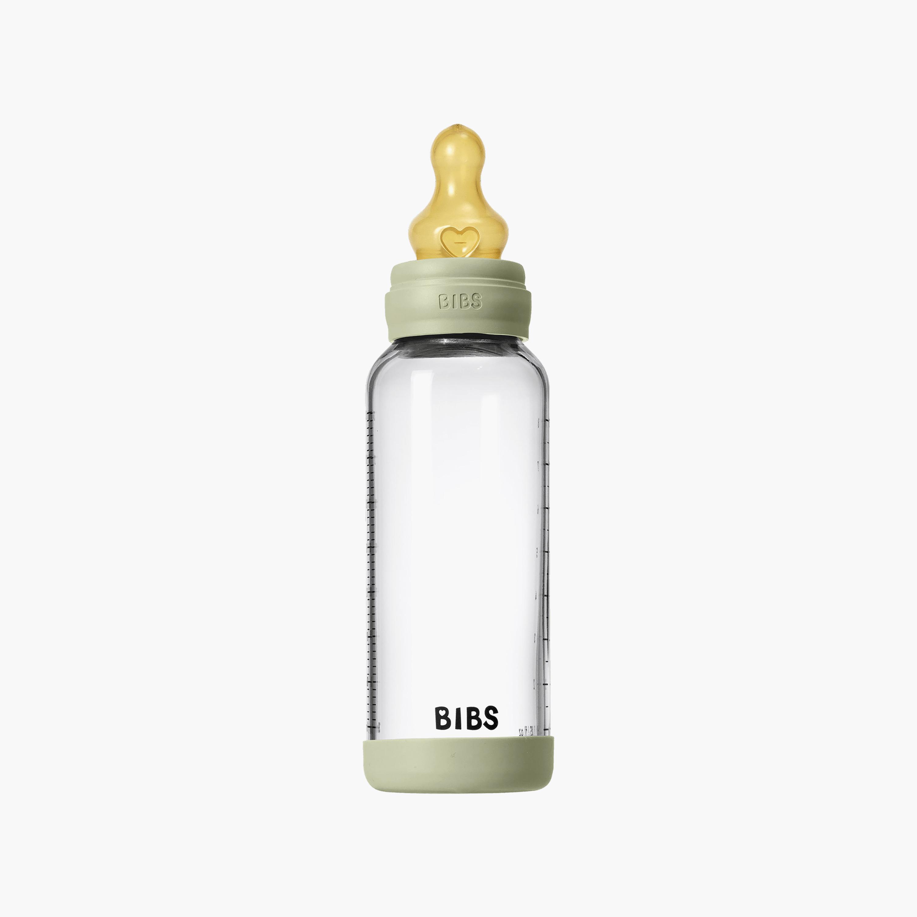 Bibs Glass Medium Flow Feeding Bottle Set - 240 ml-baby-feeding-feedingbottles-bottlesandteats-image-3