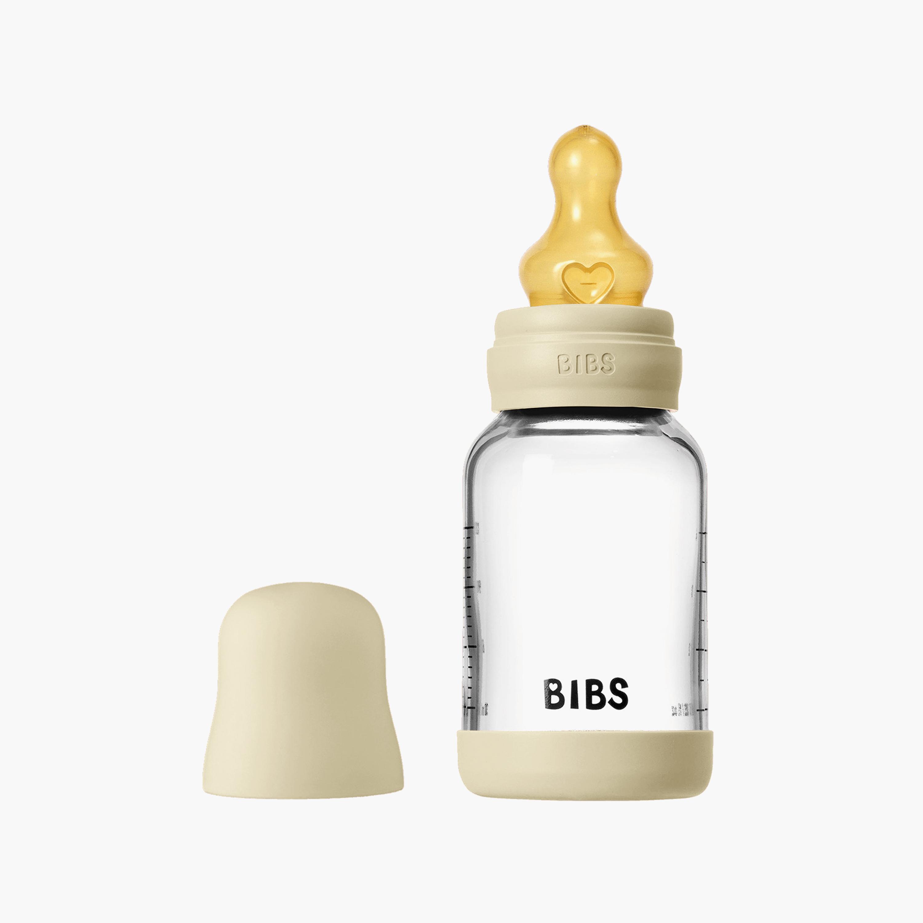 Bibs 2-Piece Glass Slow Flow Feeding Bottle Set - 120 ml-baby-feeding-feedingbottles-bottlesandteats-image-2