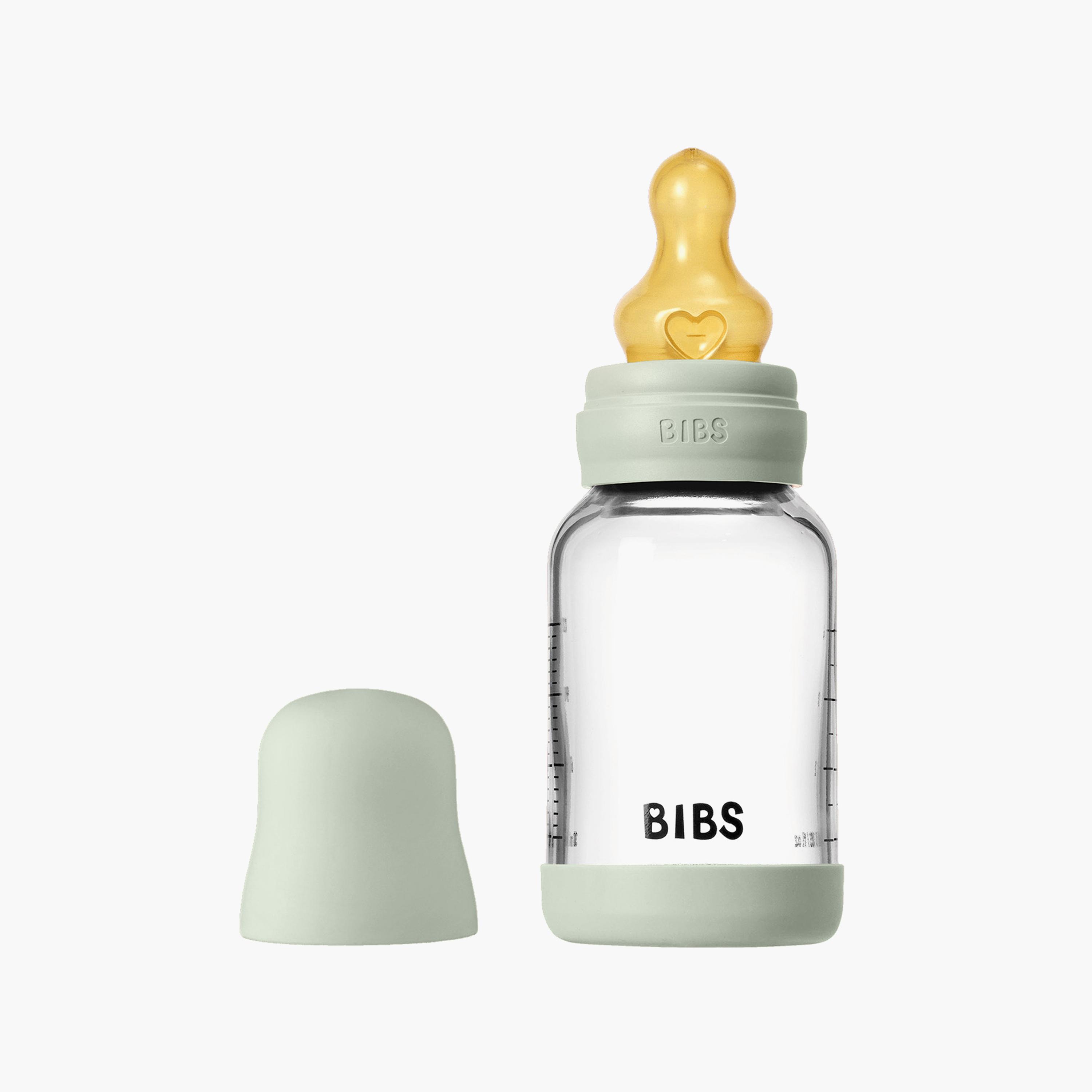 Bibs 2-Piece Glass Slow Flow Feeding Bottle Set - 120 ml-baby-feeding-feedingbottles-bottlesandteats-image-2