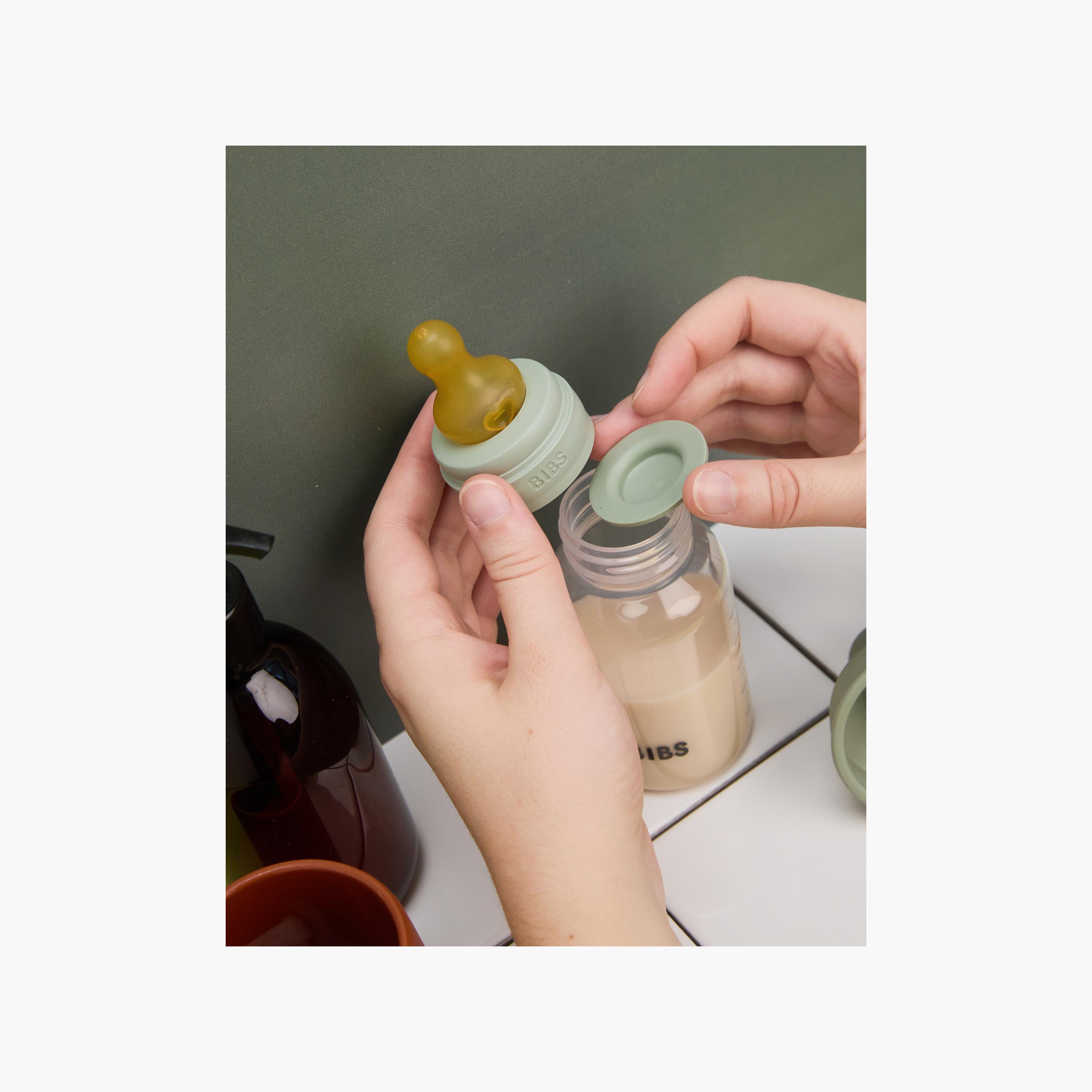 Bibs 2-Piece Glass Slow Flow Feeding Bottle Set - 120 ml-baby-feeding-feedingbottles-bottlesandteats-image-3