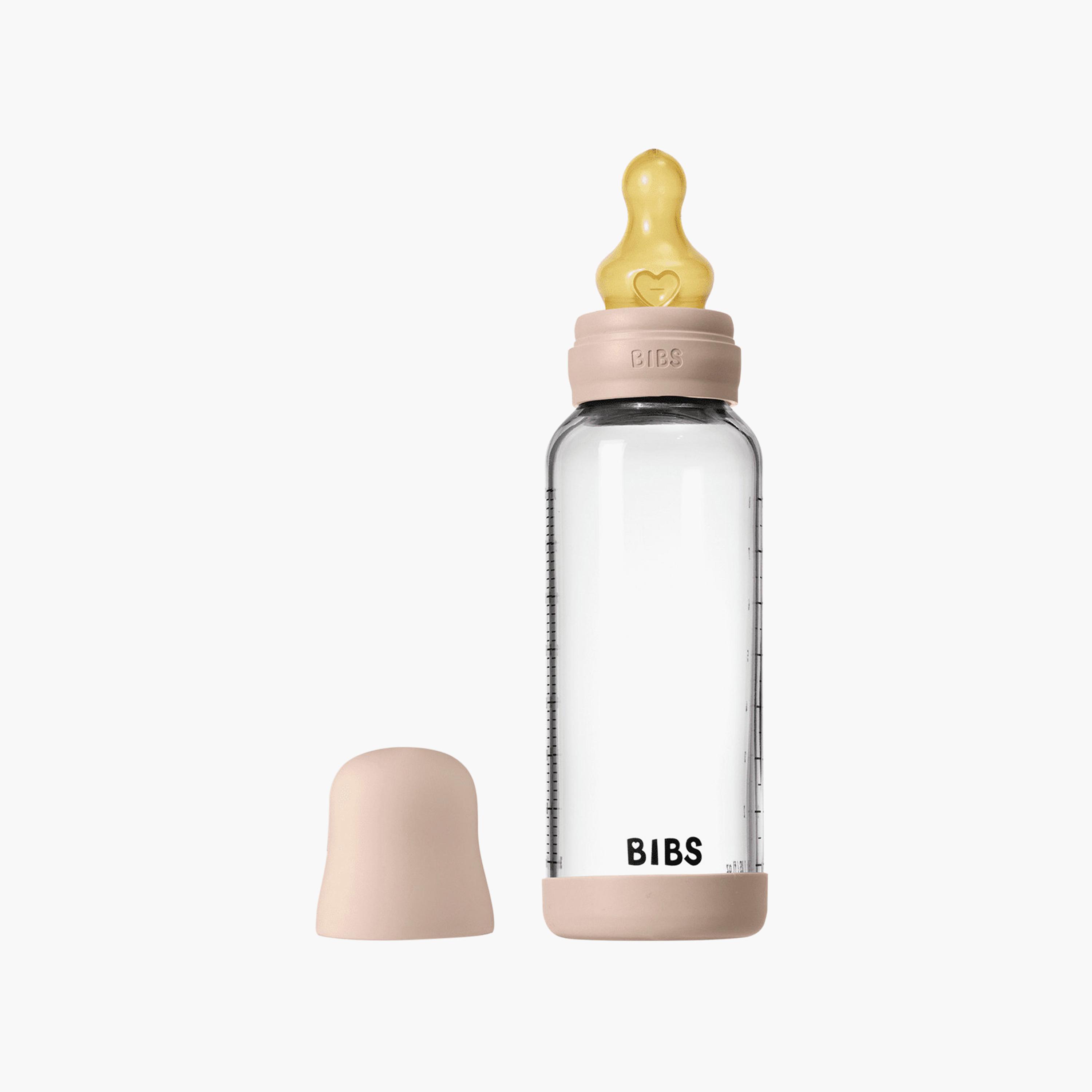 Bibs 2-Piece Glass Medium Flow Feeding Bottle Set - 240 ml-baby-feeding-feedingbottles-bottlesandteats-image-2