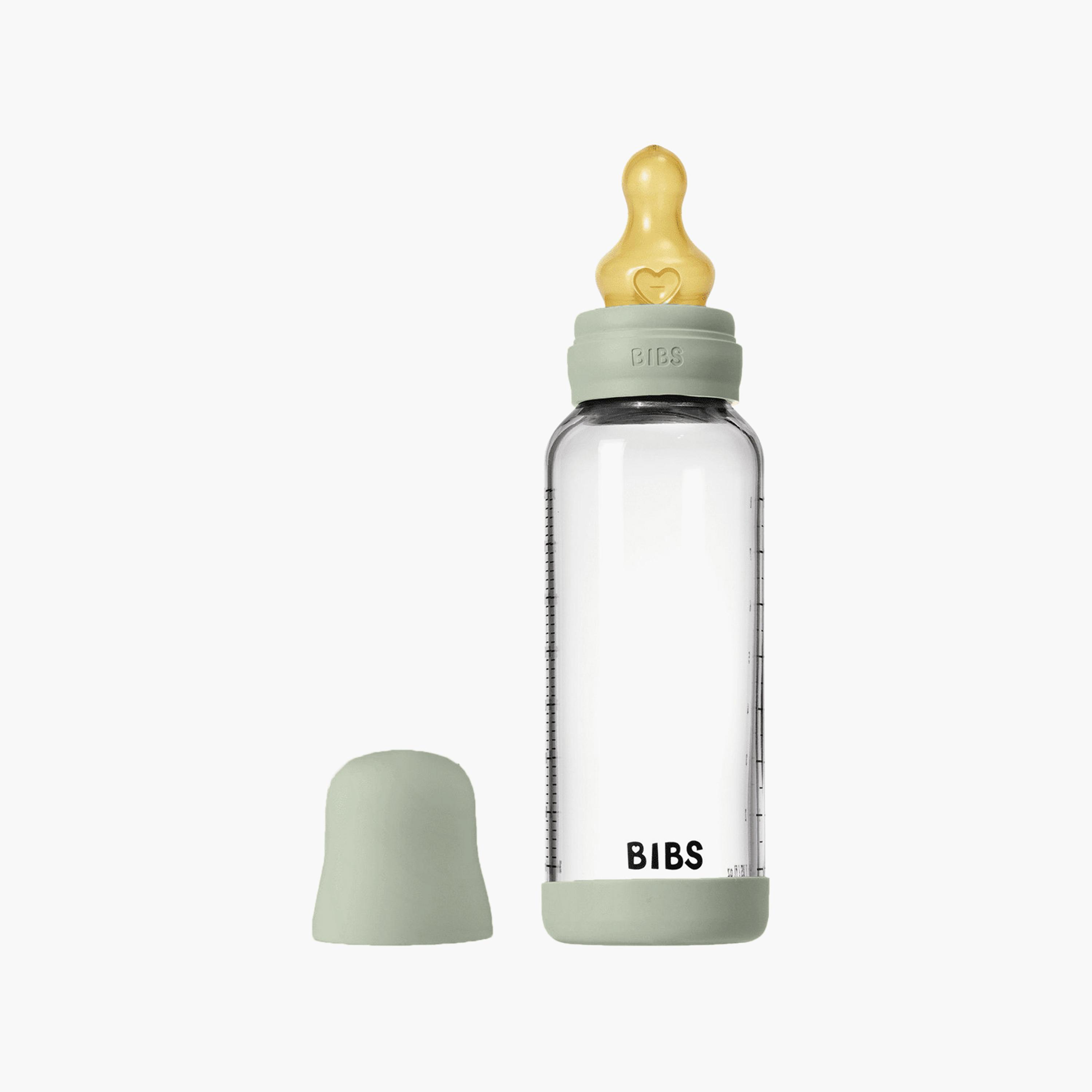 Bibs 2-Piece Glass Medium Flow Feeding Bottle Set - 240 ml-baby-feeding-feedingbottles-bottlesandteats-image-2