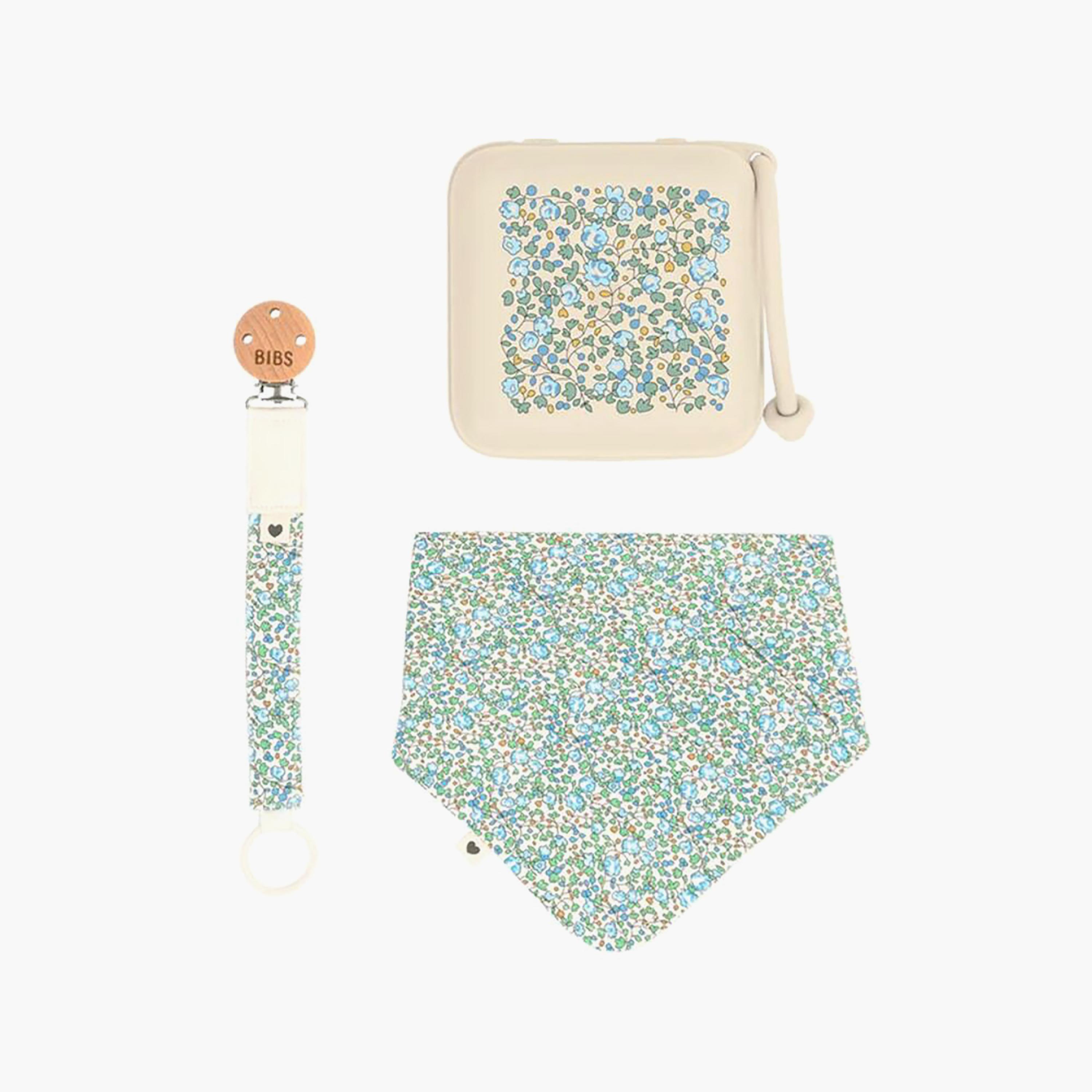 Bibs Liberty Bib & Pacifier Clip with Pacifier Case Set-baby-feeding-pacifiers-image-1