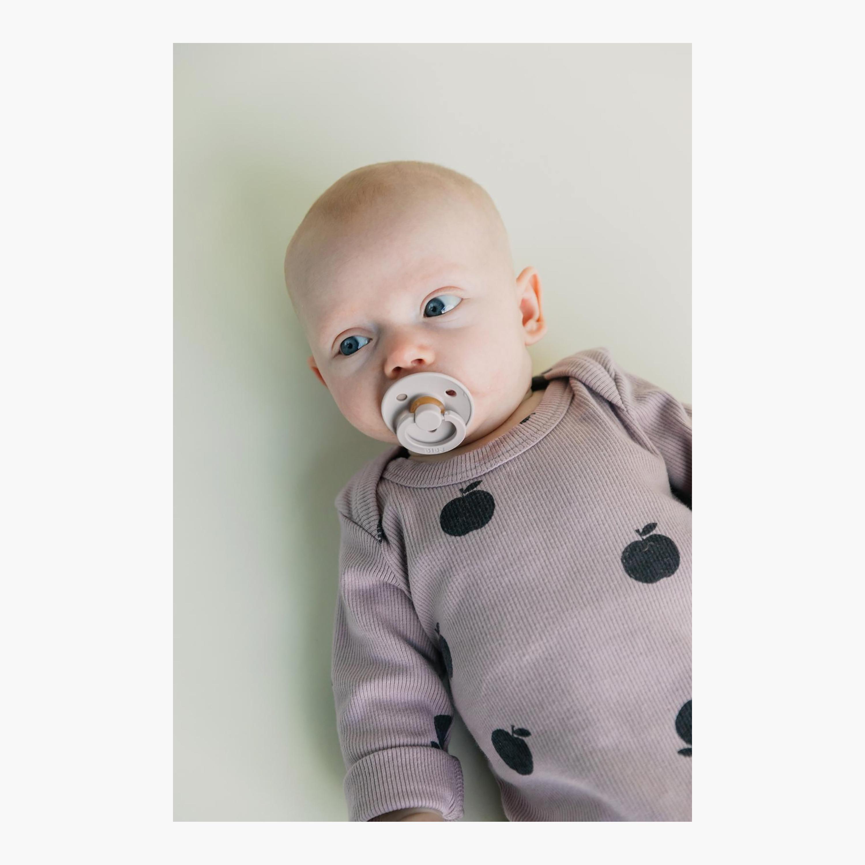 Bibs 4-Piece Round Colour Natural Rubber Pacifier Set - Size 2-baby-feeding-pacifiers-image-2