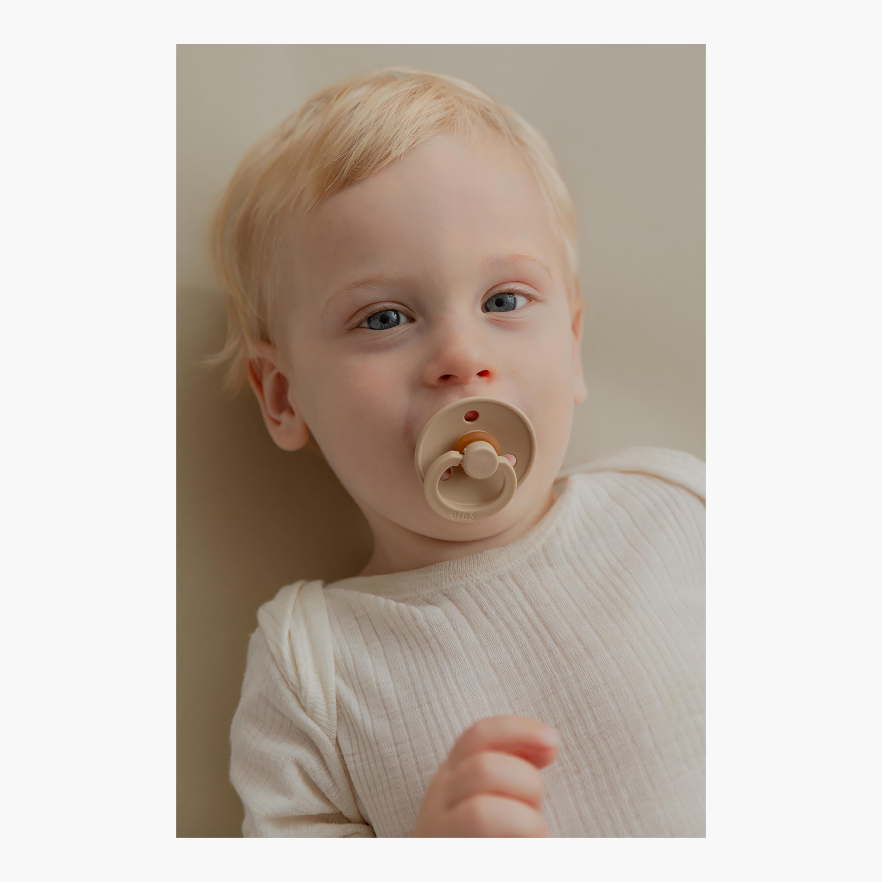 Bibs 4-Piece Round Colour Natural Rubber Pacifier Set - Size 2-baby-feeding-pacifiers-image-9