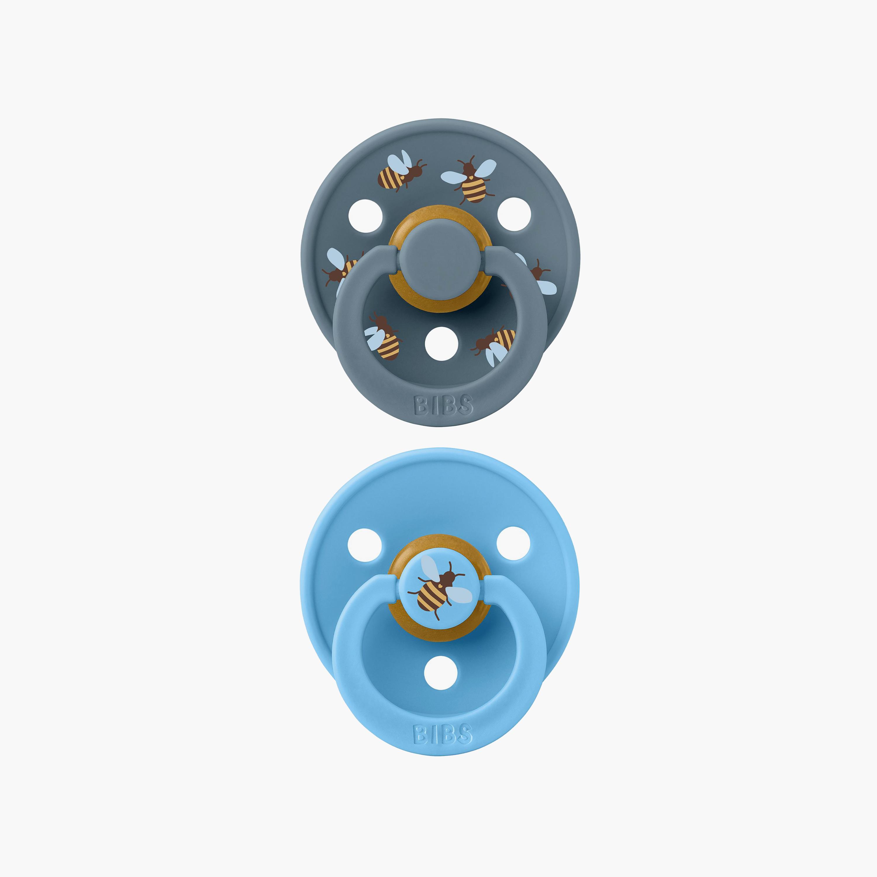 Bibs 2-Piece Studio Colour Bumblebee Latex Pacifier Set - Size 1-baby-feeding-pacifiers-image-1