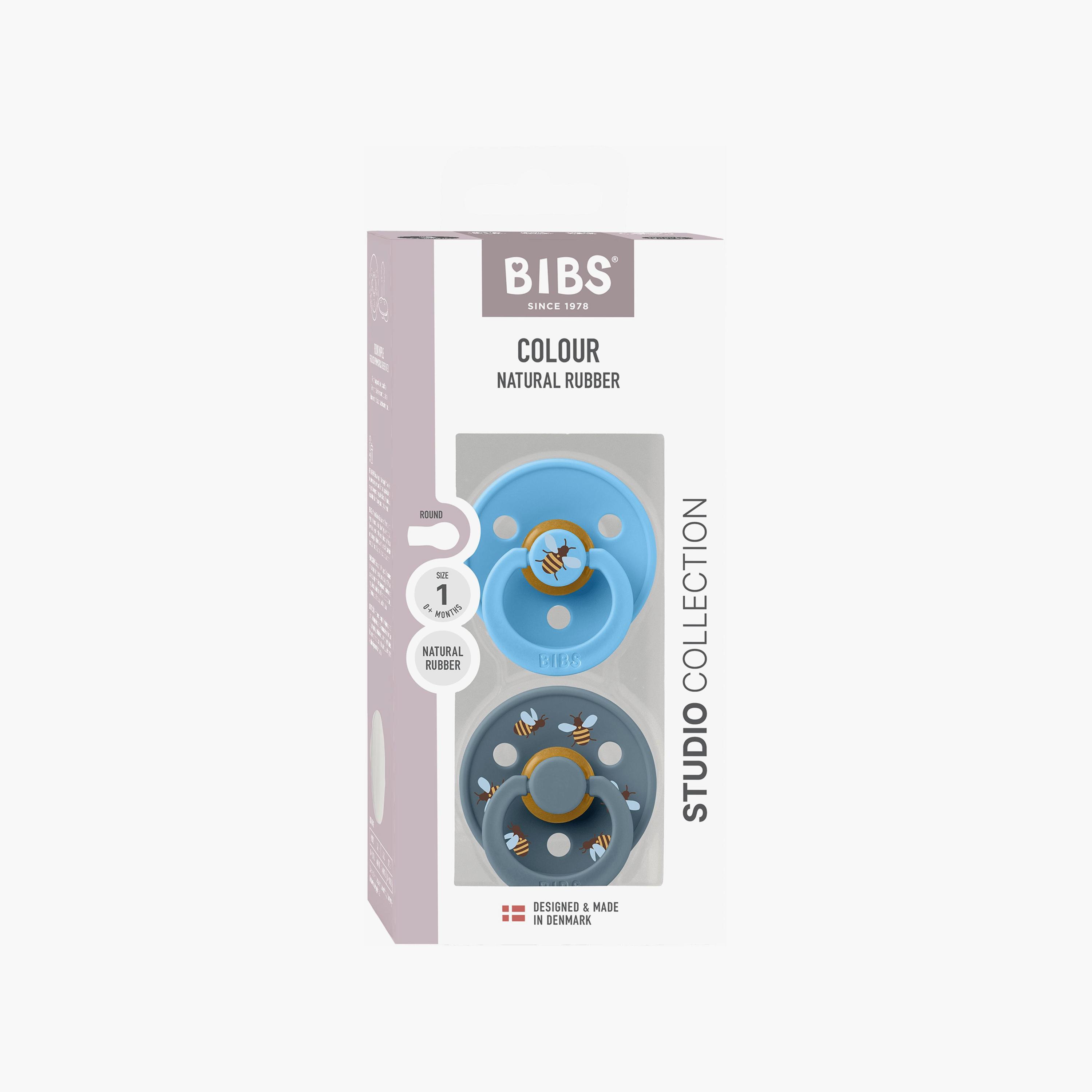 Bibs 2-Piece Studio Colour Bumblebee Latex Pacifier Set - Size 1-baby-feeding-pacifiers-image-8