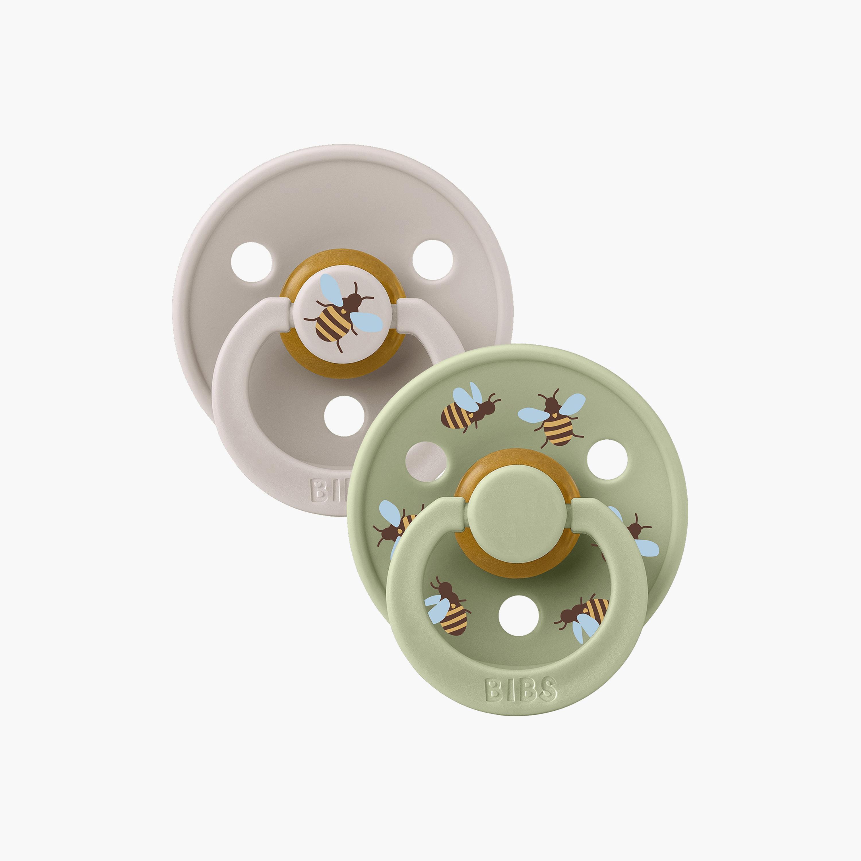 Bibs 2-Piece Studio Colour Bumblebee Latex Pacifier Set - Size 1-baby-feeding-pacifiers-image-6