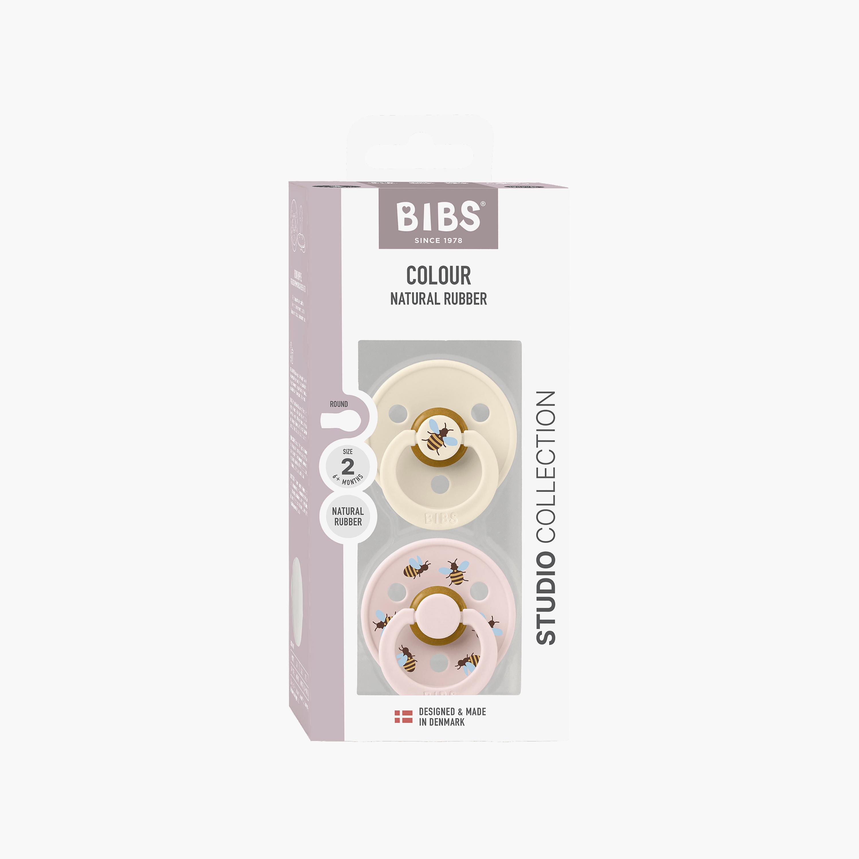 Bibs 2-Piece Studio Colour Bumblebee Latex Pacifier Set - Size 2-baby-feeding-pacifiers-image-8