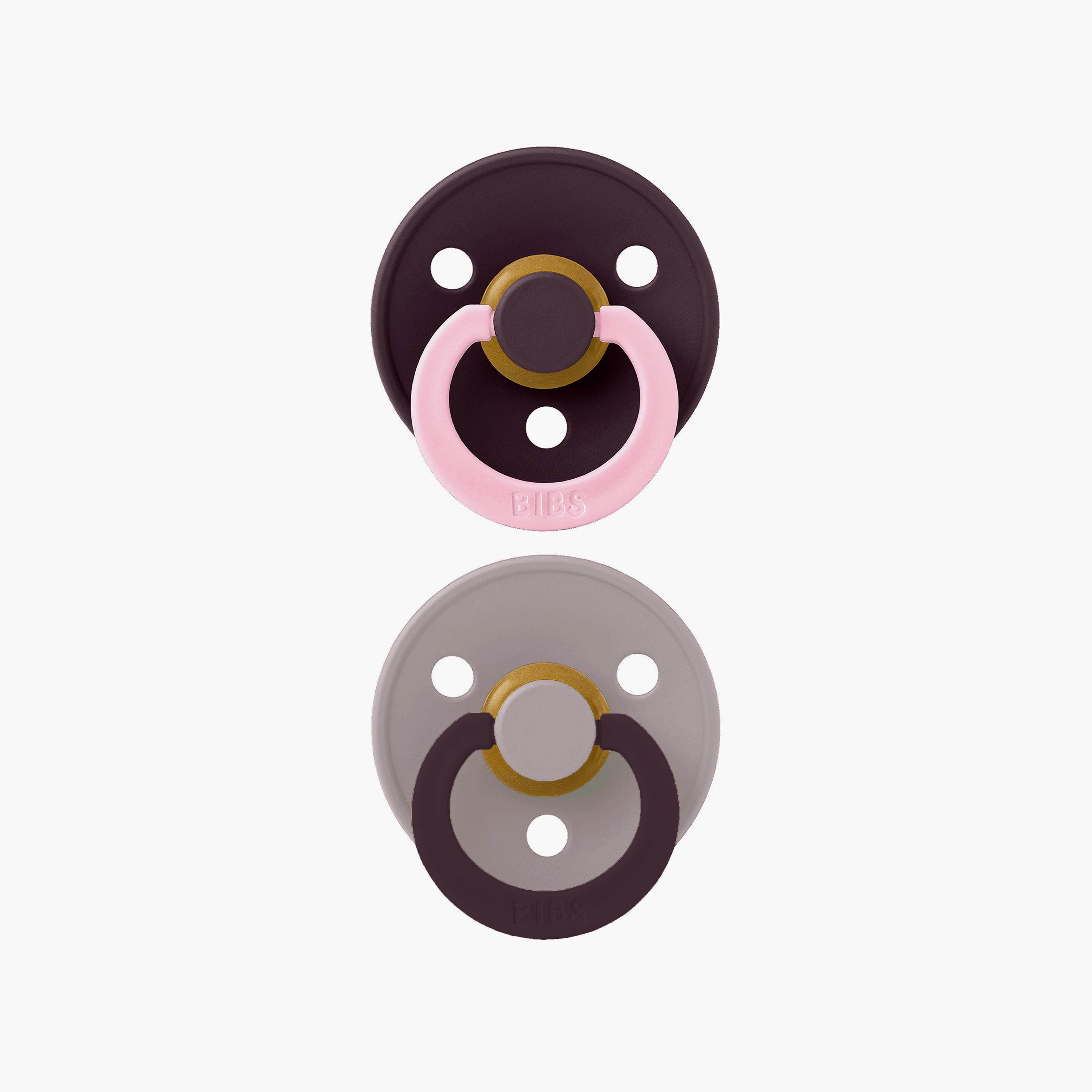 Bibs 2-Piece Studio Colour Fusion Latex Pacifier Set - Size 1-baby-feeding-pacifiers-image-1