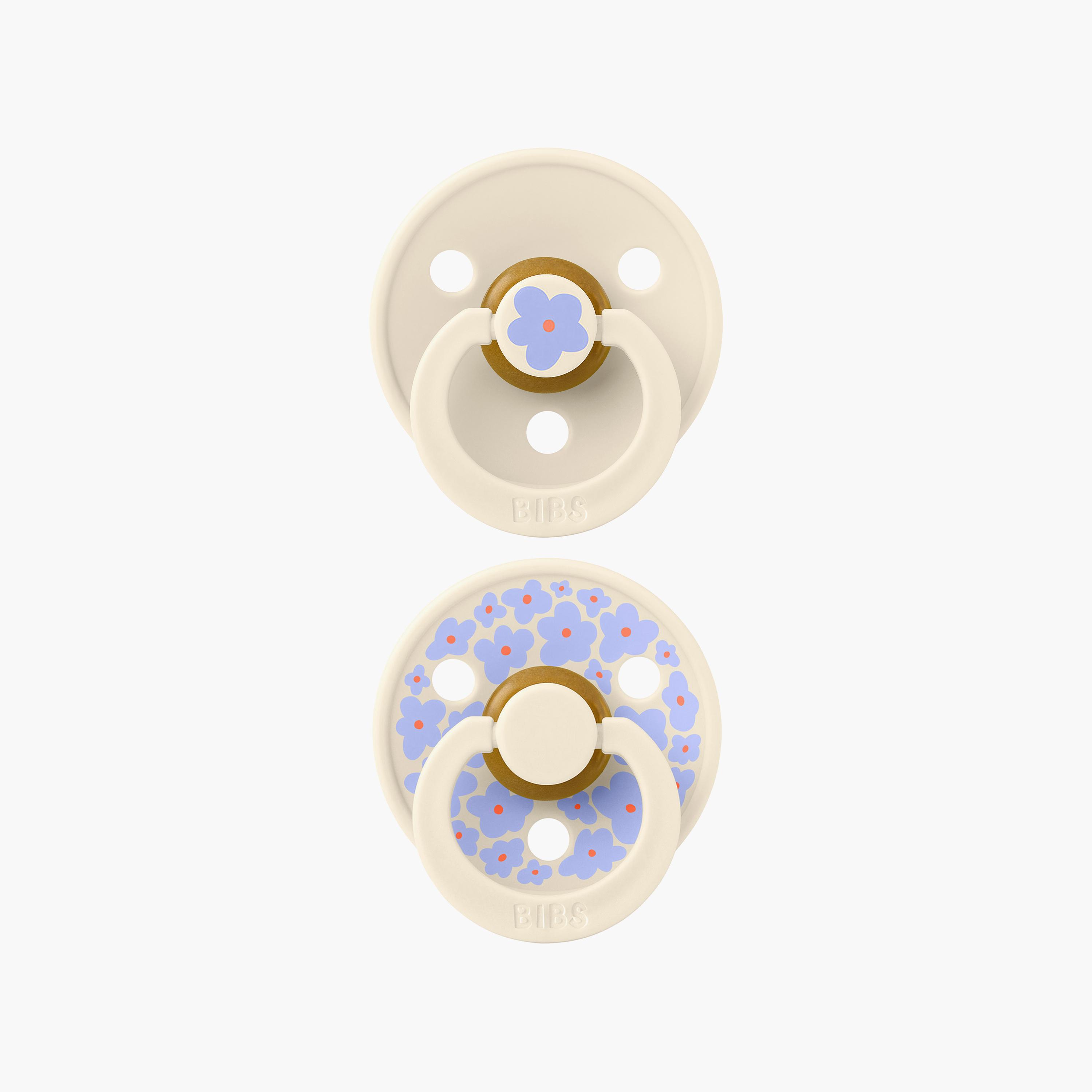 Bibs 2-Piece Studio Colour Jasmine Latex Pacifier Set - Size 1-baby-feeding-pacifiers-image-1