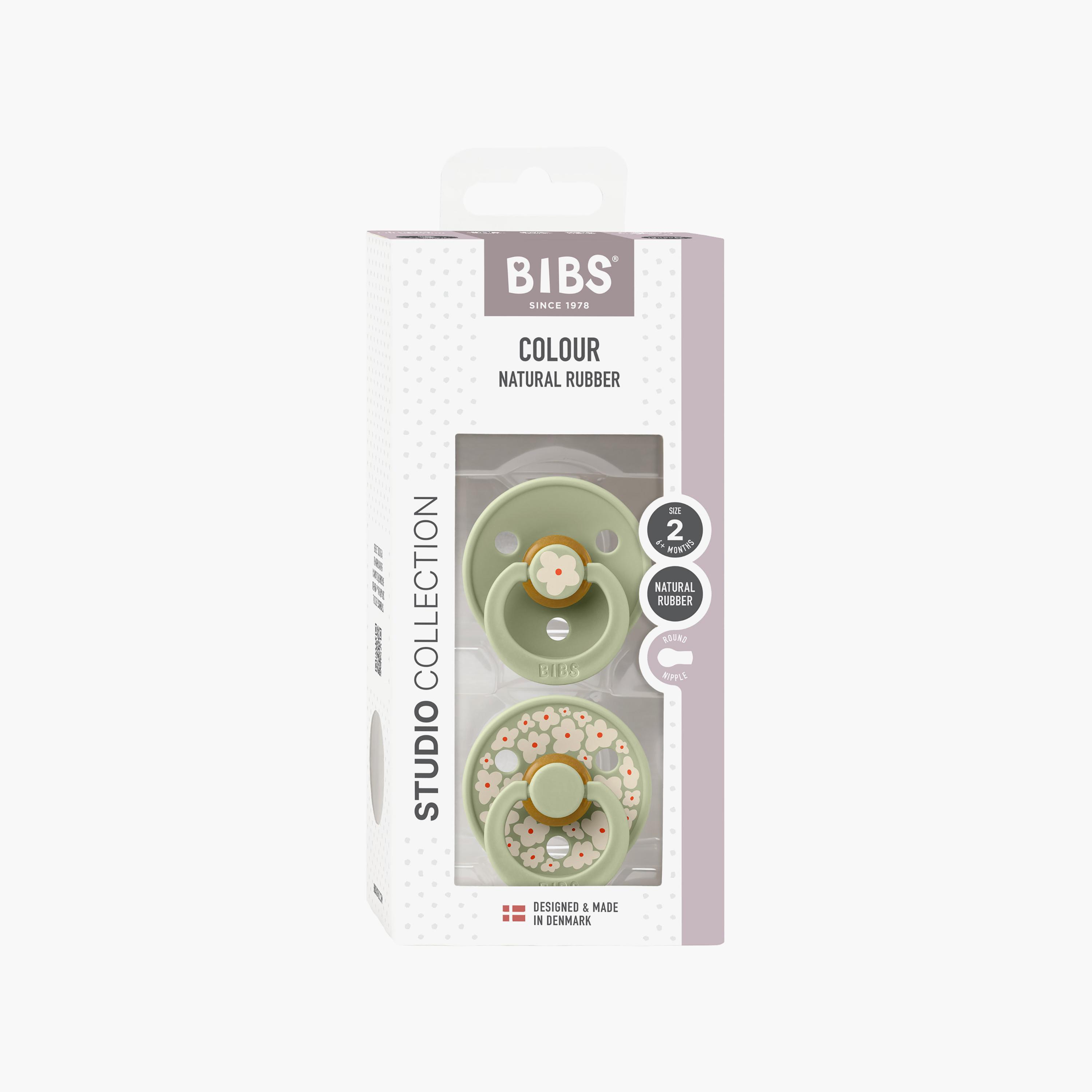 Bibs 2-Piece Studio Colour Jasmine Latex Pacifier Set - Size 2-baby-feeding-pacifiers-image-5