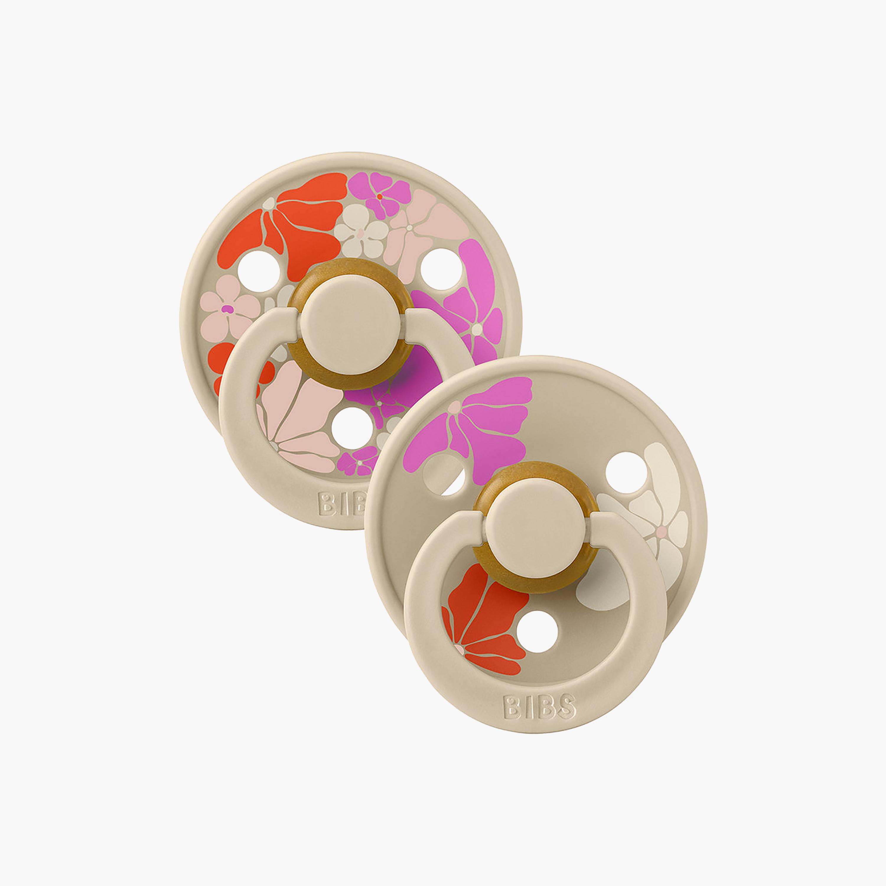 Bibs 2-Piece Studio Colour Morning Bloom Latex Pacifier Set - Size 1-baby-feeding-pacifiers-image-4