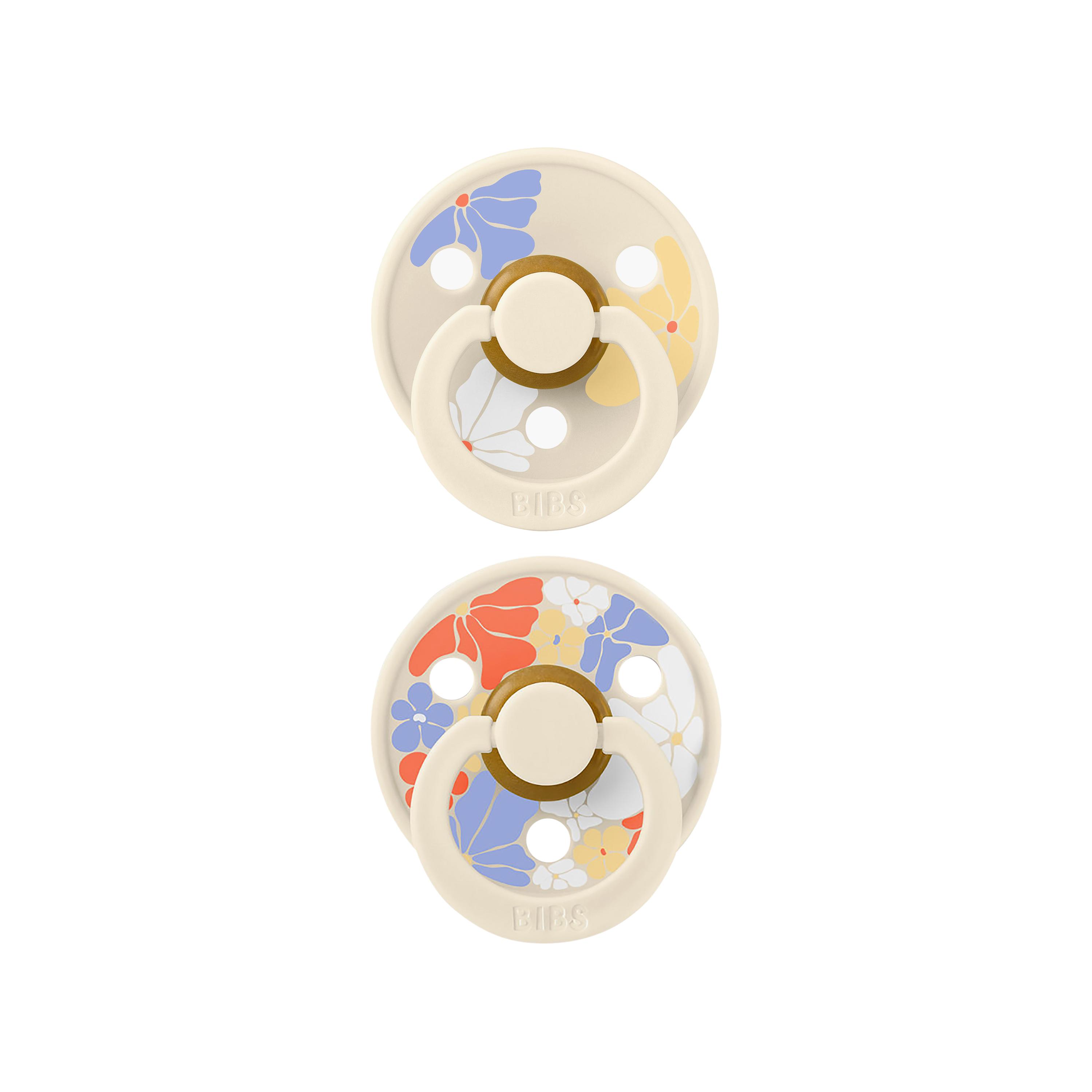 Bibs 2-Piece Studio Colour Morning Bloom Latex Pacifier Set - Size 2-baby-feeding-pacifiers-image-1