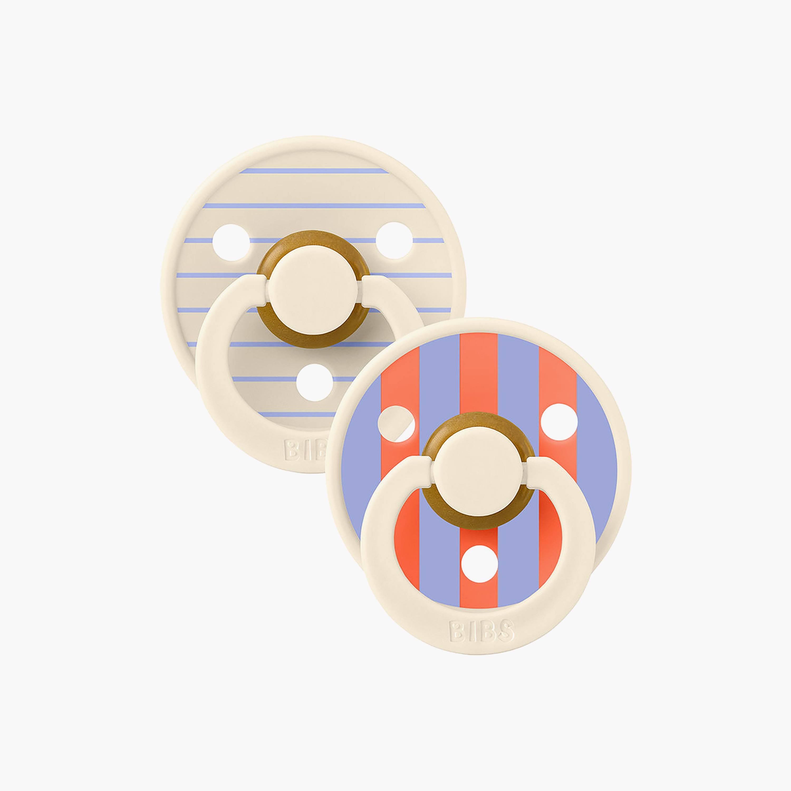 Bibs 2-Piece Studio Colour Pin Latex Pacifier Set - Size 1-baby-feeding-pacifiers-image-4