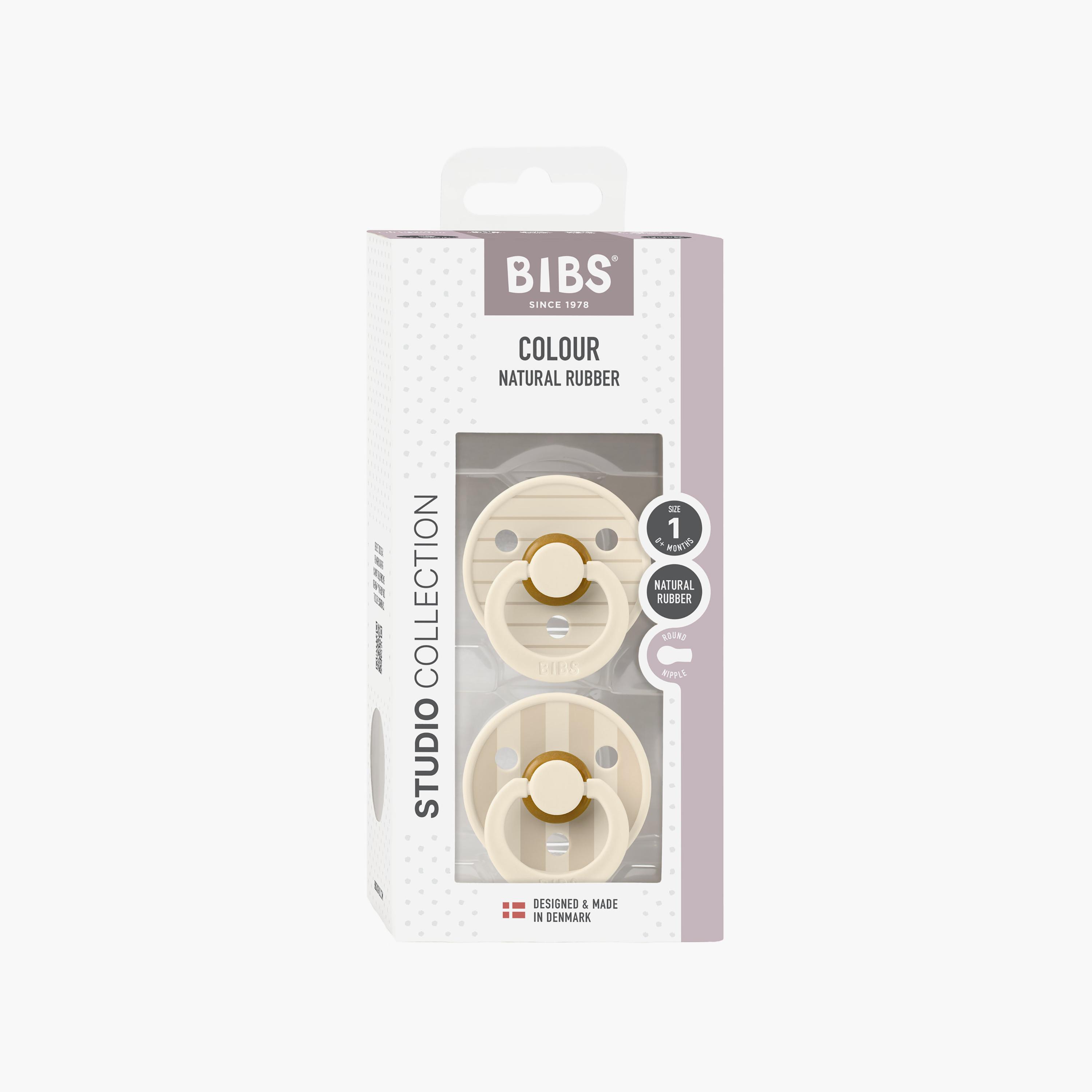 Bibs 2-Piece Studio Colour Pin Latex Pacifier Set - Size 1-baby-feeding-pacifiers-image-6
